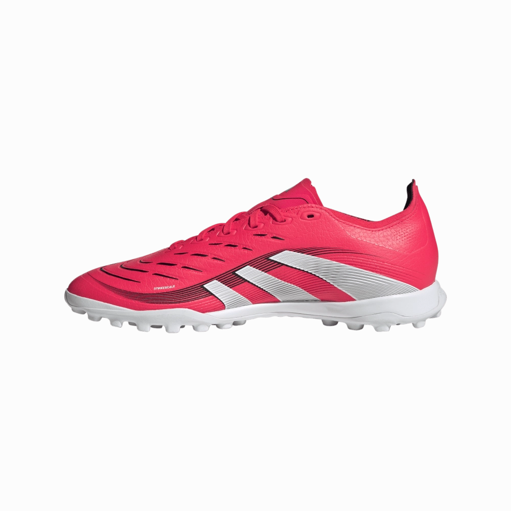 Adidas Predator League TF Turf Football Shoes (Lucid Red/White/Core Black) Workwear Look Hyper Elastic Platform