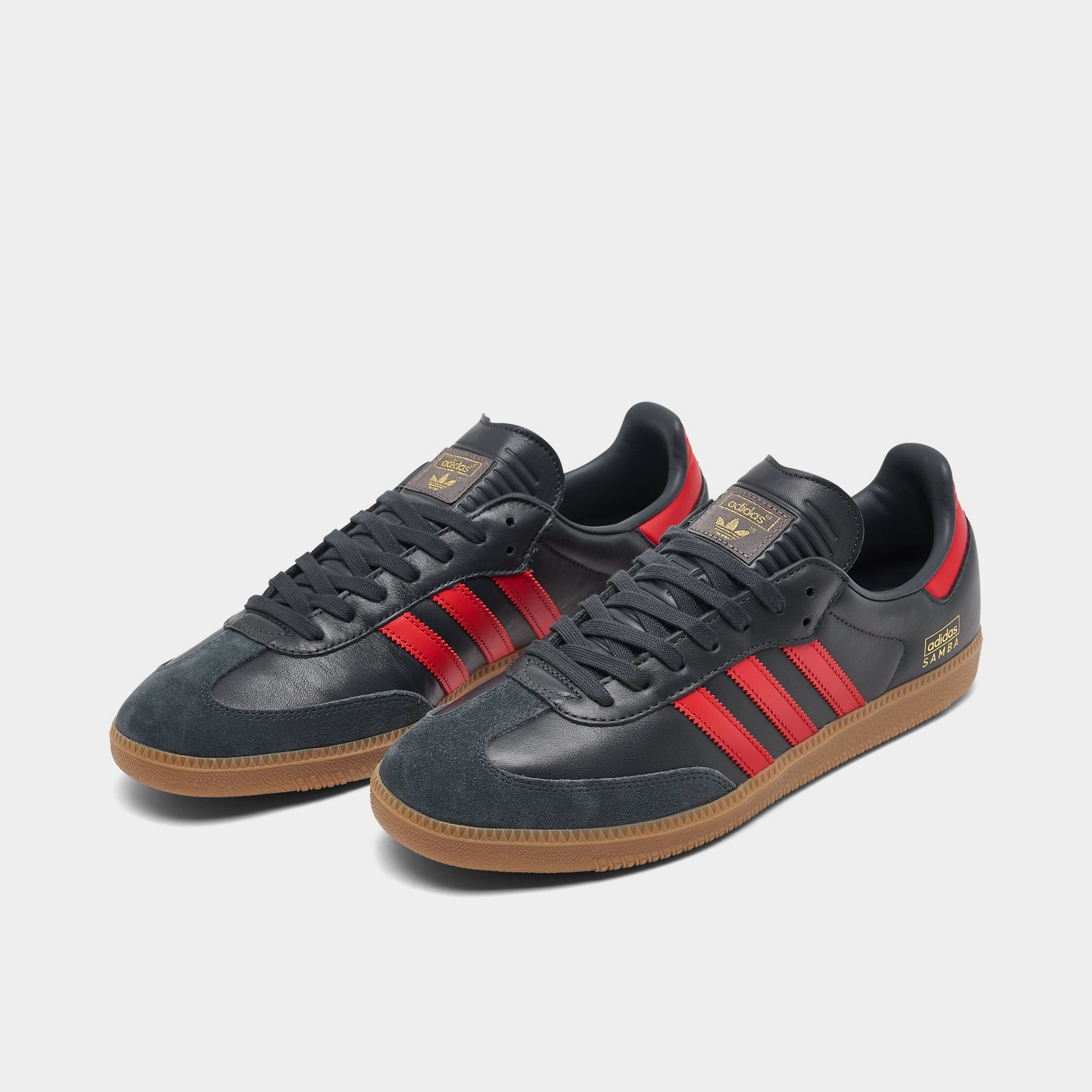 adidas Samba OG Carbon / Better Scarlet - Gum Step Cushion Lifestyle Choice