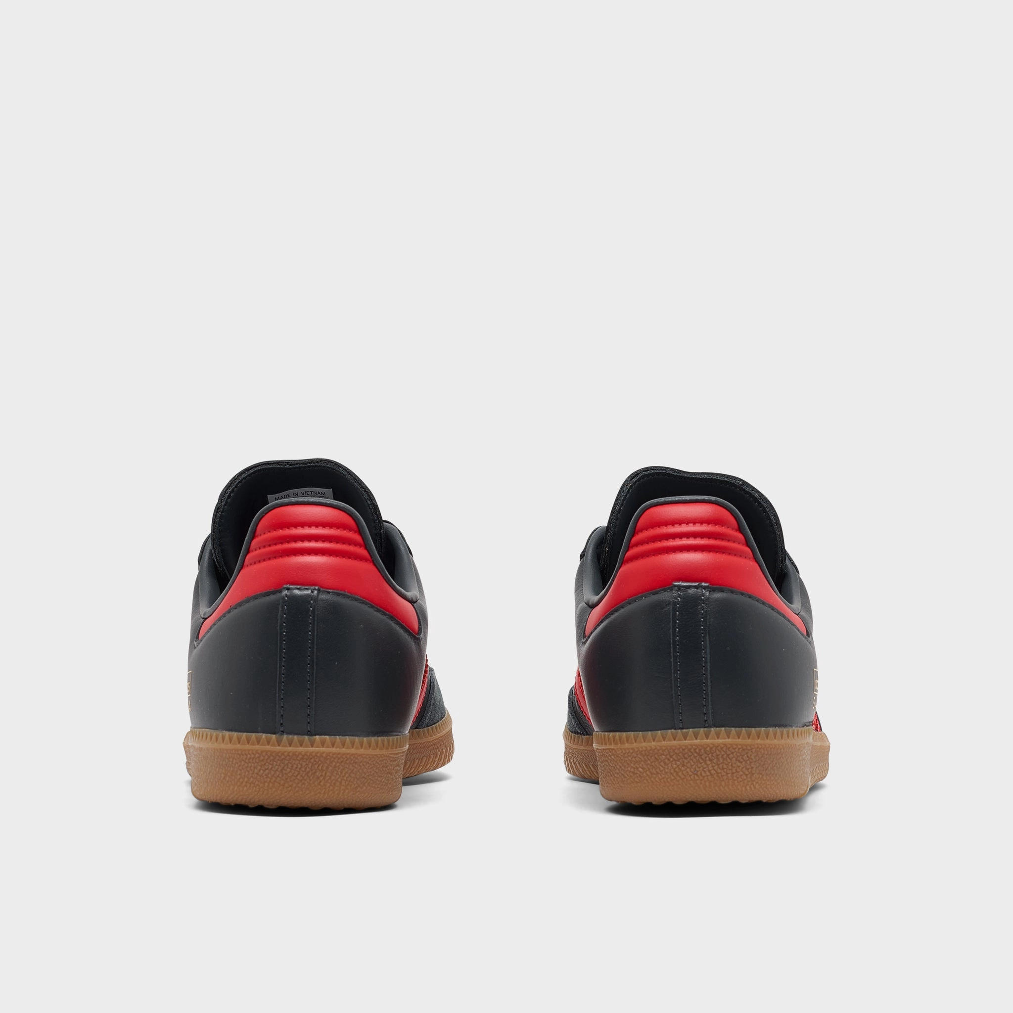 adidas Samba OG Carbon / Better Scarlet - Gum Non Toxic Components
