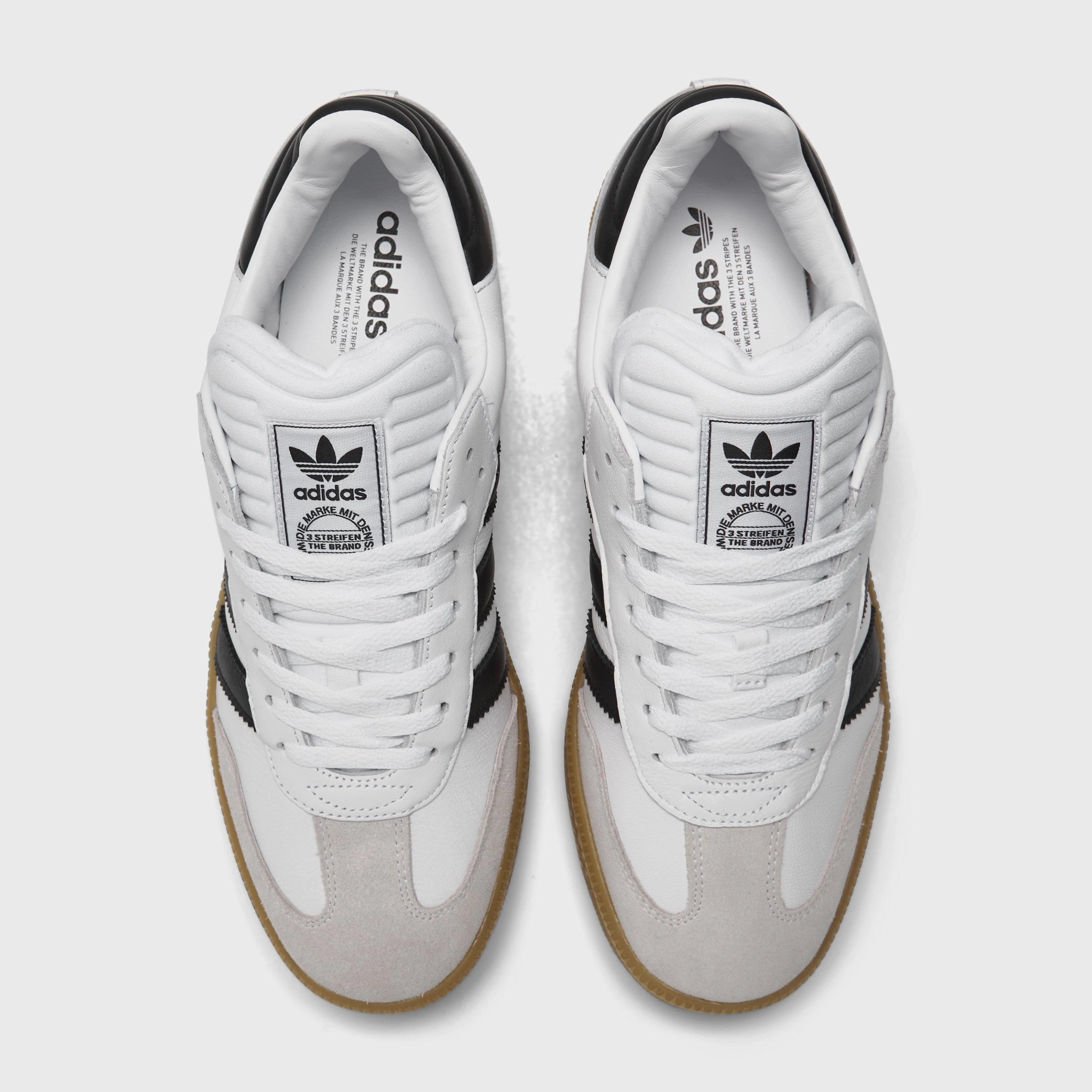 adidas Samba XLG Footwear White / Core Black - Gum Soft Entry Non Slip Lacing System