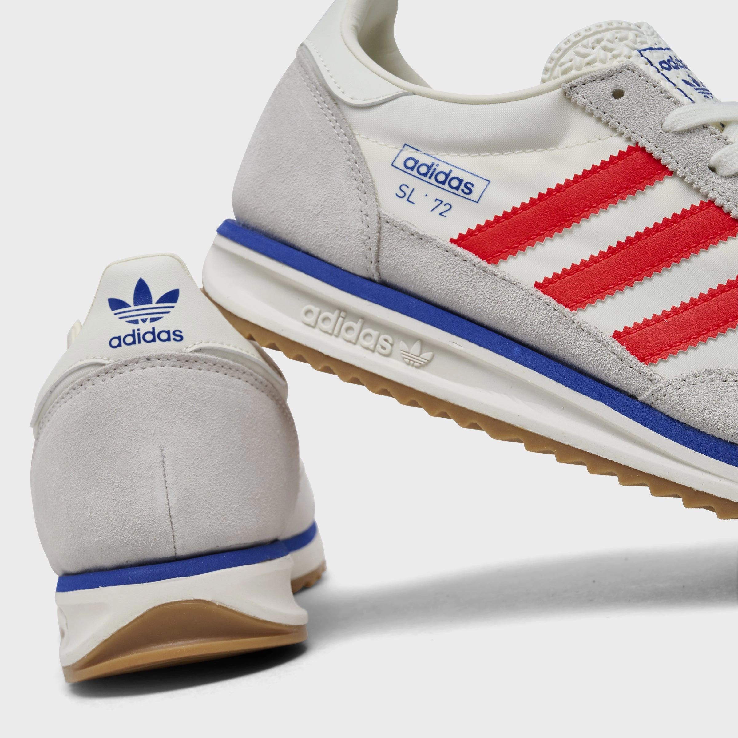 Adaptive cushioning Compression Resistant Midsole adidas SL 72 RS White / Red - Blue