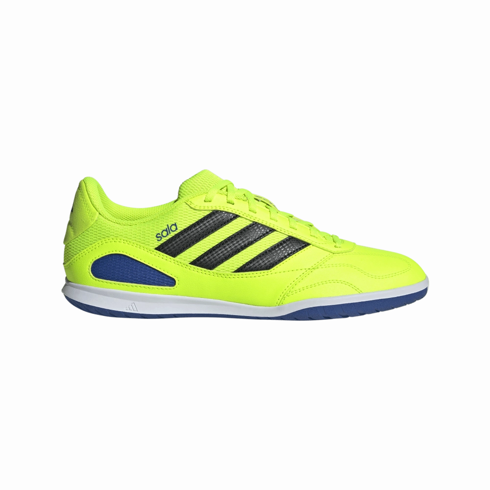 Bold Style Airflow Ventilation Channels Adidas Super Sala Competition III Indoor Football Shoes (Lucid Lemon/Core Black/Cloud White)