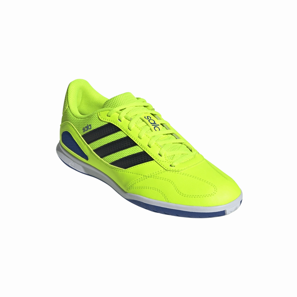 Adidas Super Sala Competition III Indoor Football Shoes (Lucid Lemon/Core Black/Cloud White) Agility Training Non Compressible Midsole