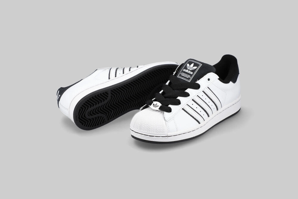 Anti Torsion Plate Wide base stability adidas Superstar II 'White and Core Black'