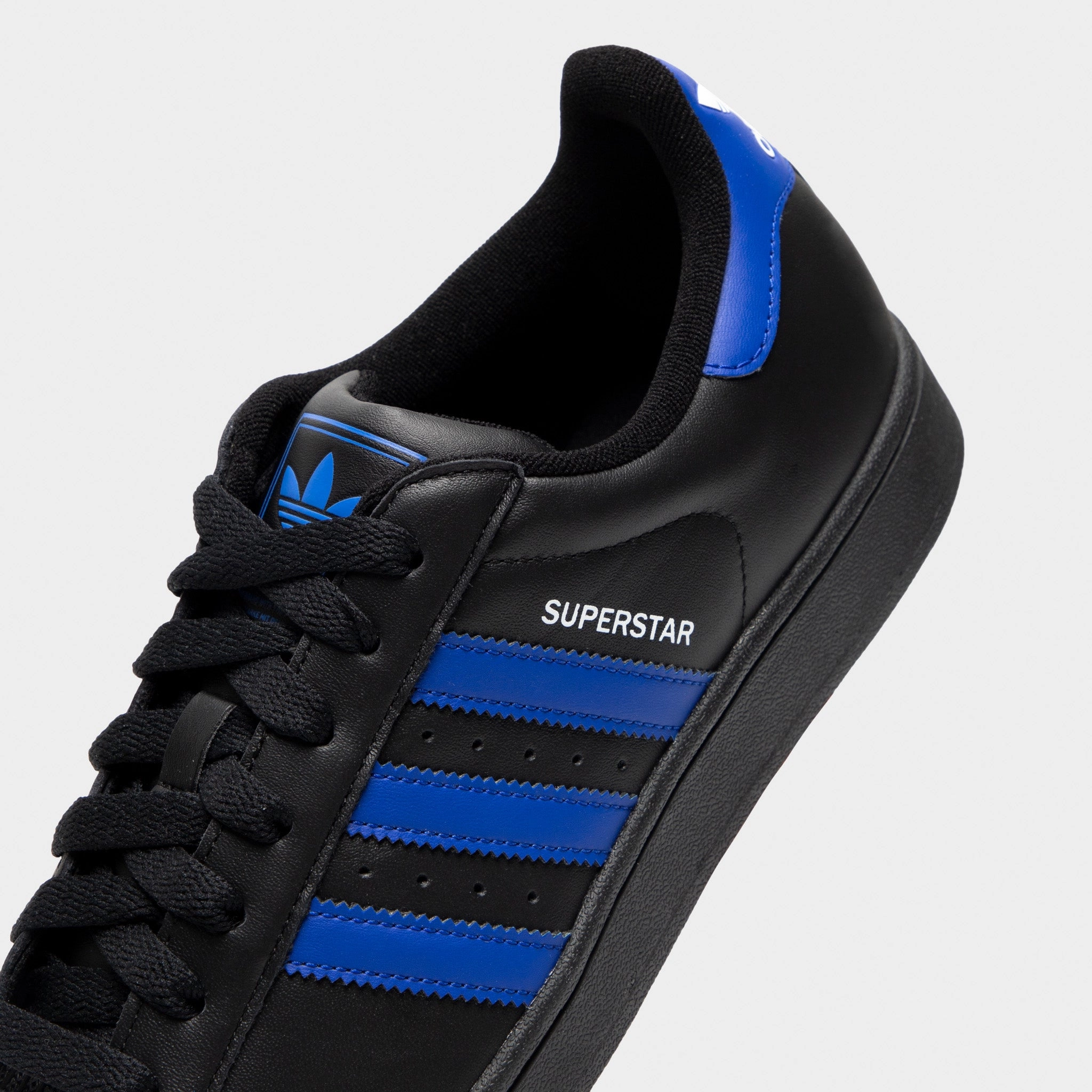 Ultra Breathable Upper adidas Superstar II Black / Blue - White