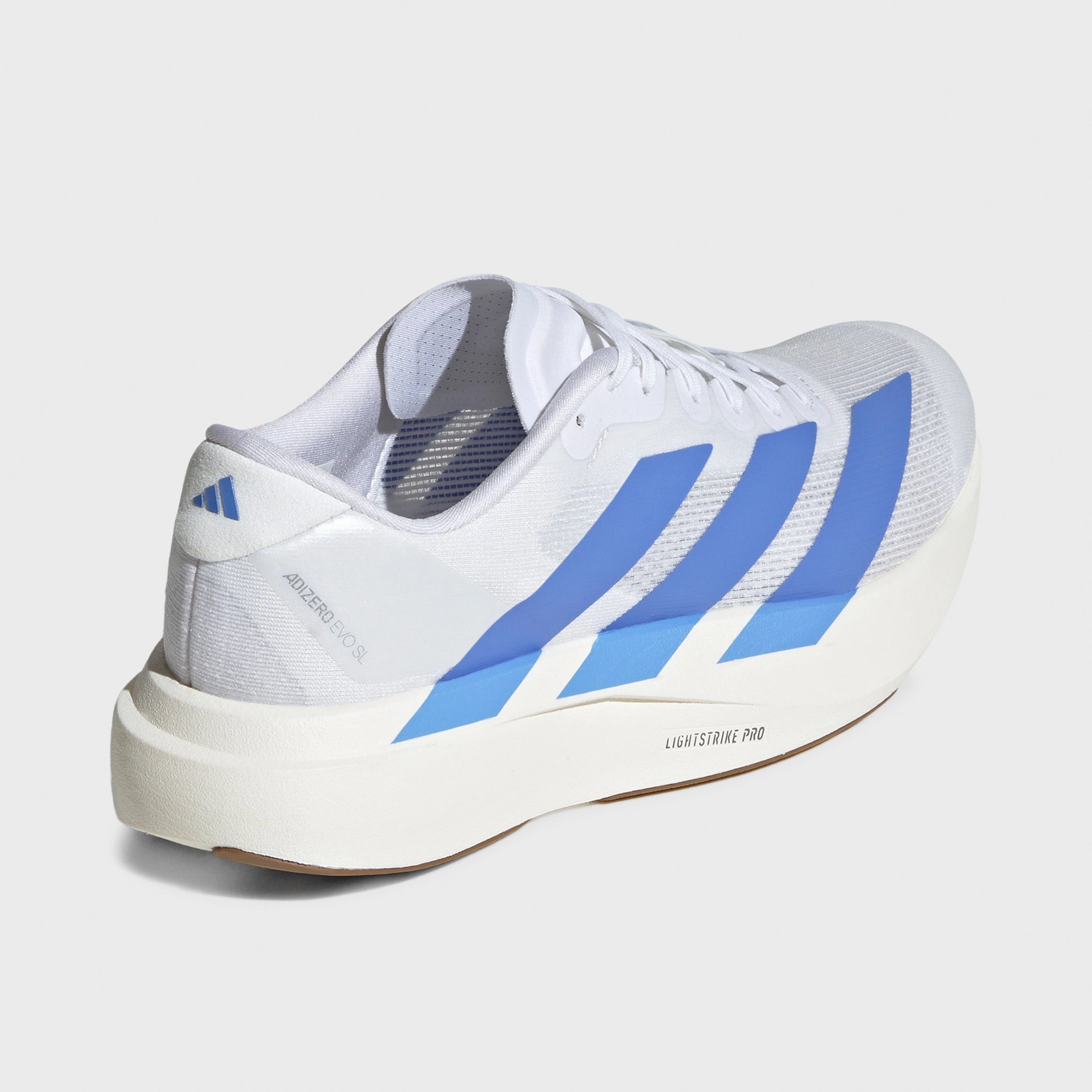 Lockdown fit Flex Grip adidas Women's Adizero EVO SL White / Blue Fusion - Off White