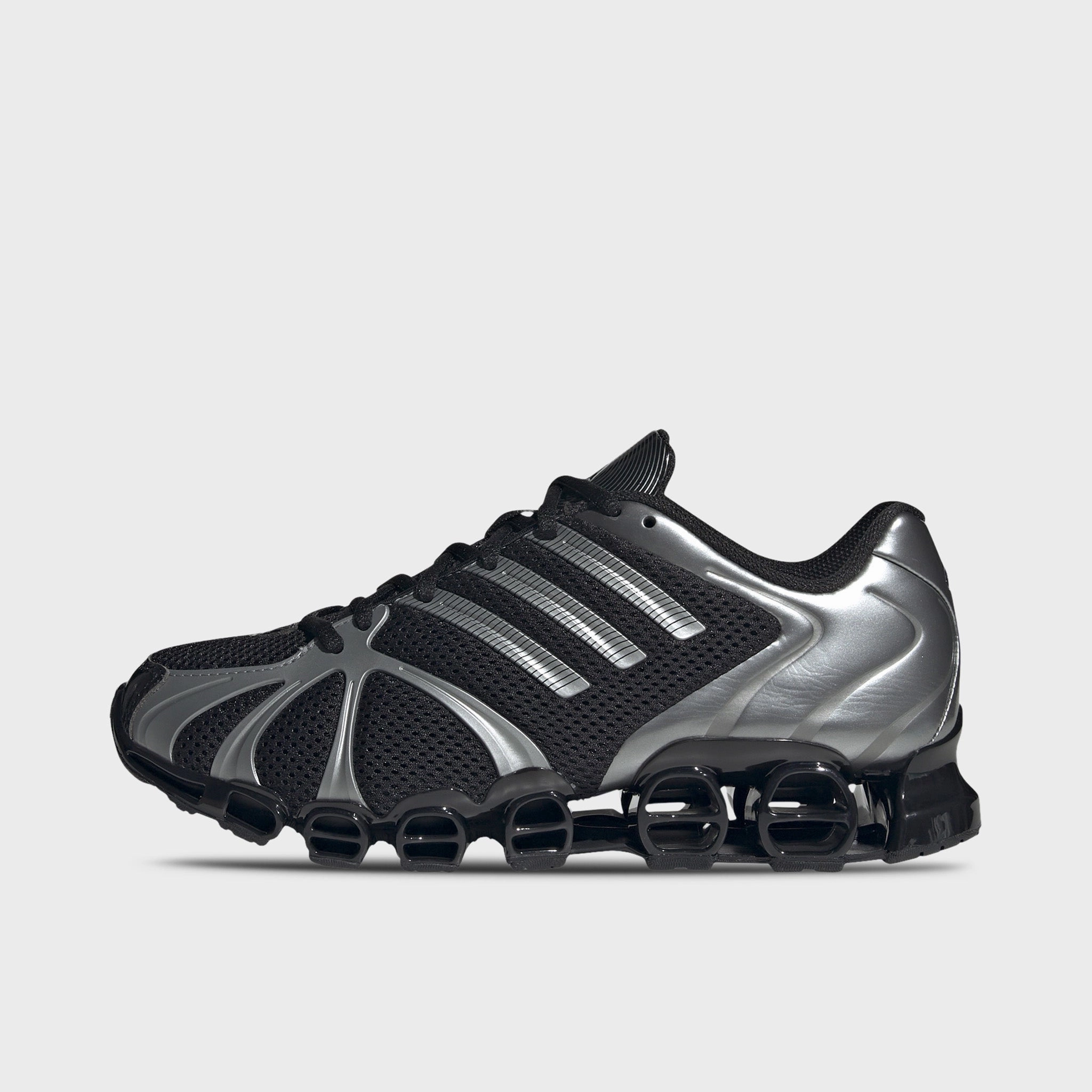 Extra Padding Synthetic Overlay adidas Women's Mega Ghostride Core Black / Iron Metallic - Black