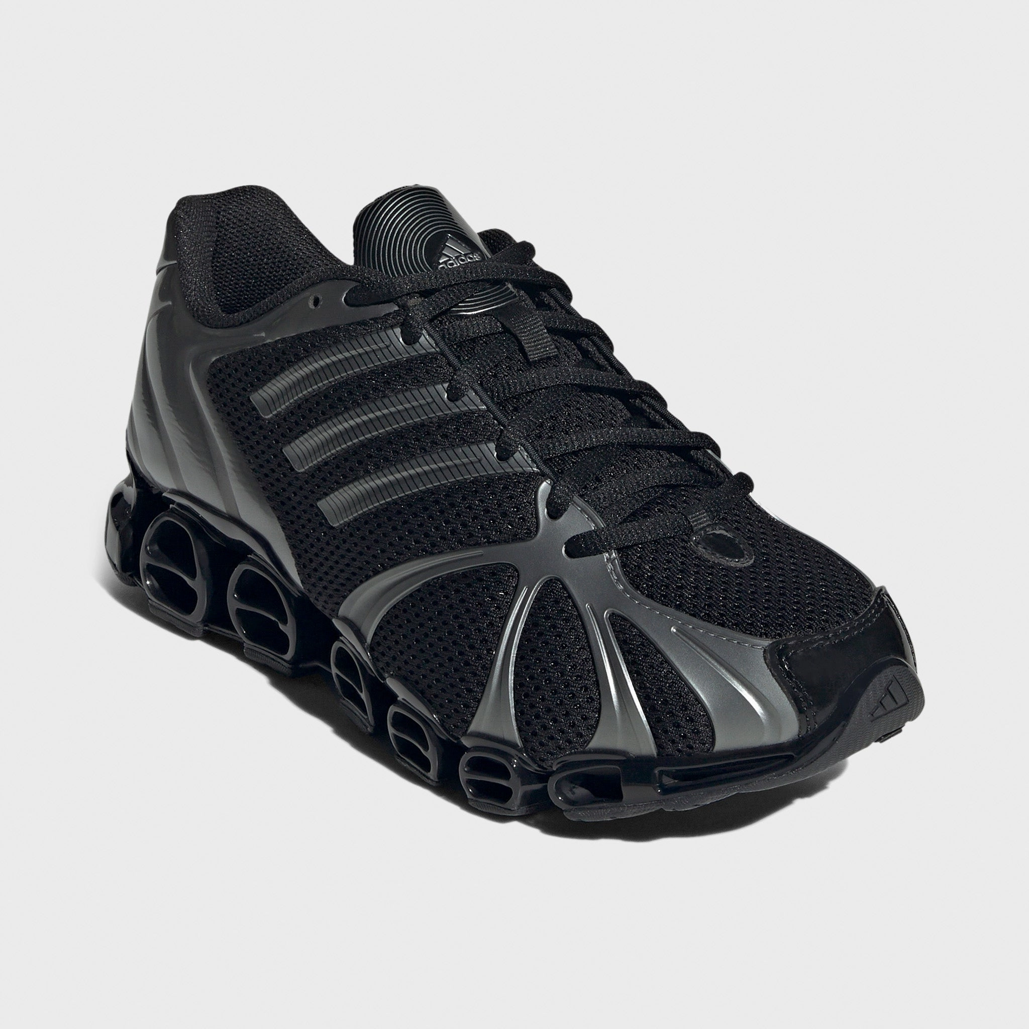 Seamless Knit Body Comfortable Experience adidas Women's Mega Ghostride Core Black / Iron Metallic - Black