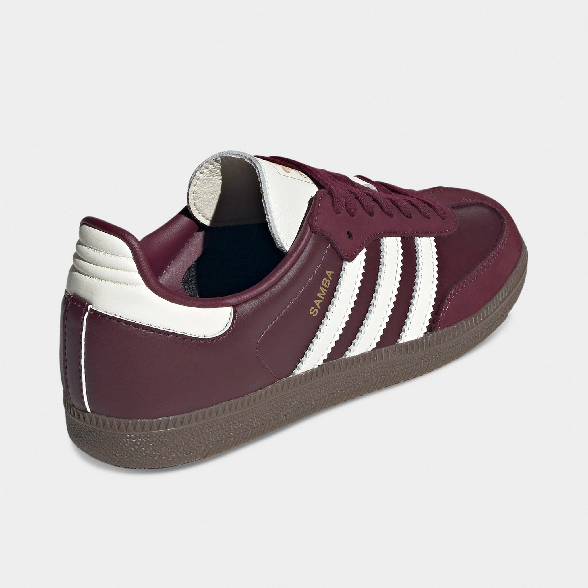 adidas Women's Samba OG Maroon / Off White - Gum Urban Look