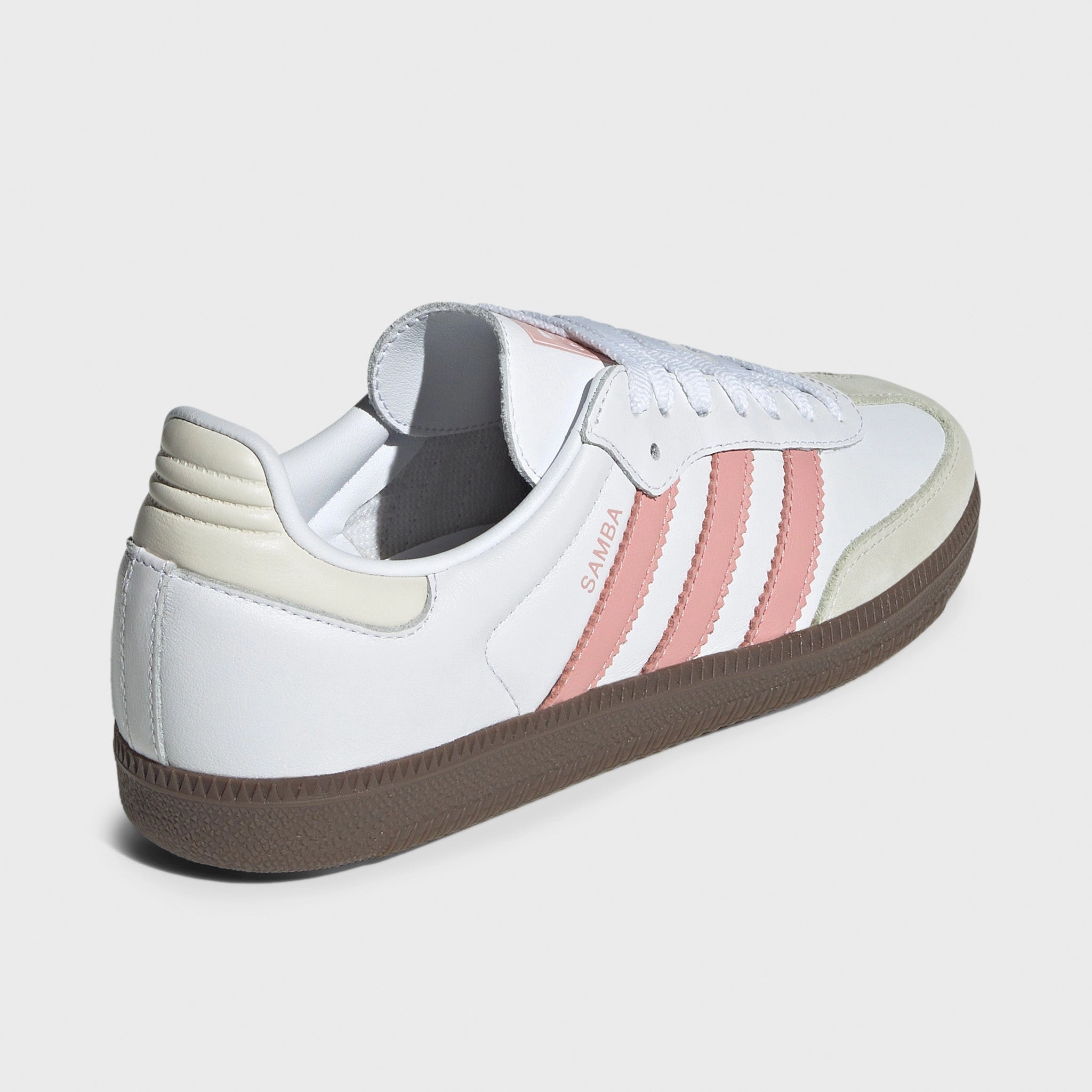 adidas Women's Samba OG White / Wonder Mauve - White Lace Free Hyperflex Outsole