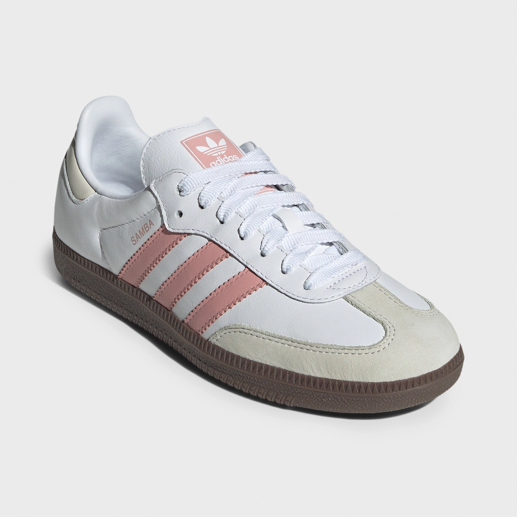 Cushioned ride adidas Women's Samba OG White / Wonder Mauve - White