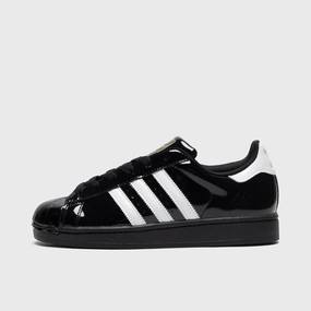 adidas Women's Superstar II Core Black / White - Gold Metallic Heel lockdown