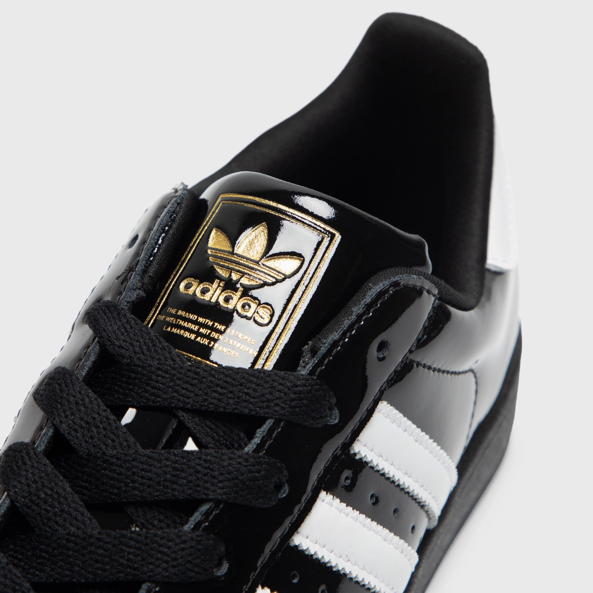 adidas Women's Superstar II Core Black / White - Gold Metallic Run All Day Shockproof