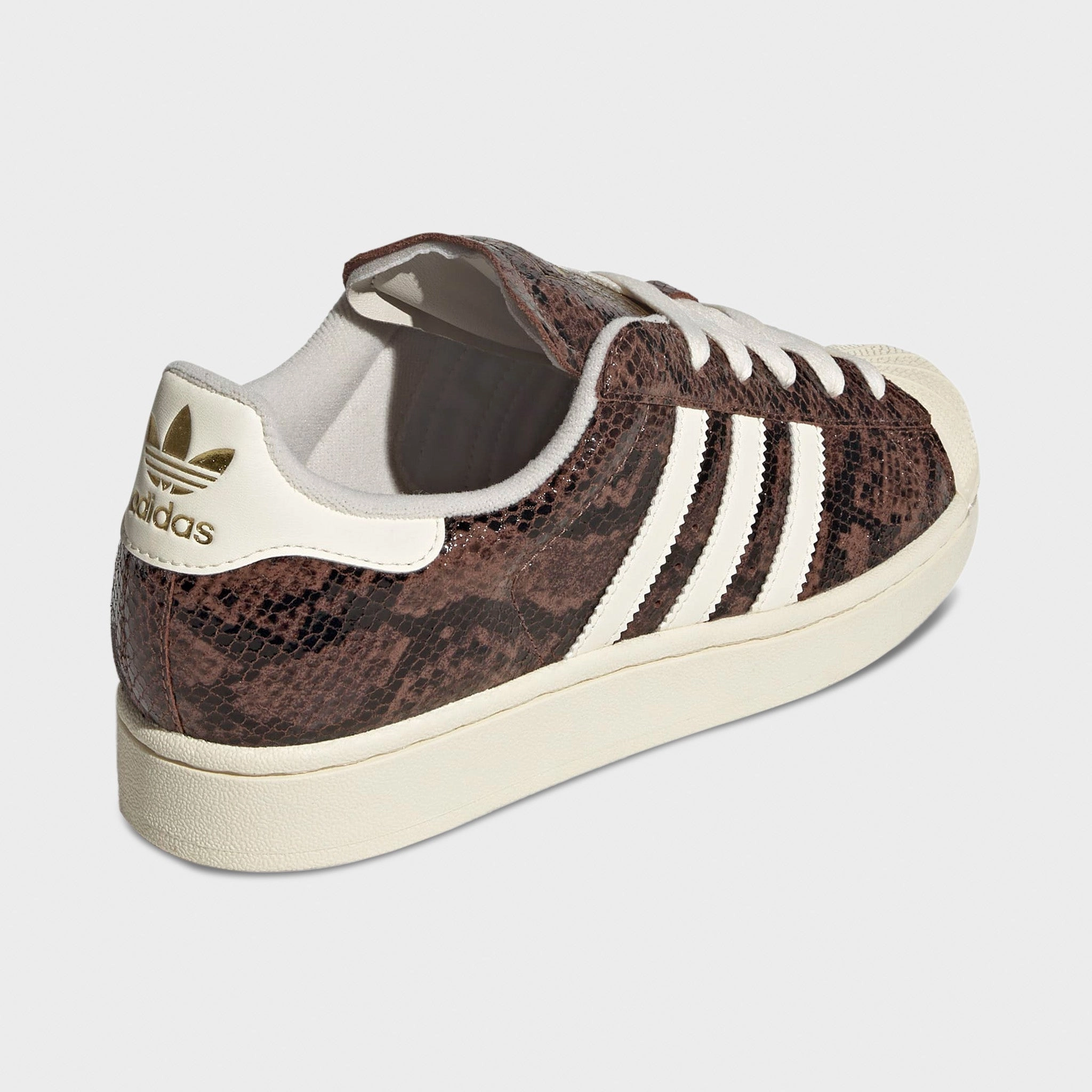 adidas Women's Superstar II Preloved Brown / Cream White Anti   Abrasion Breathable Insoles