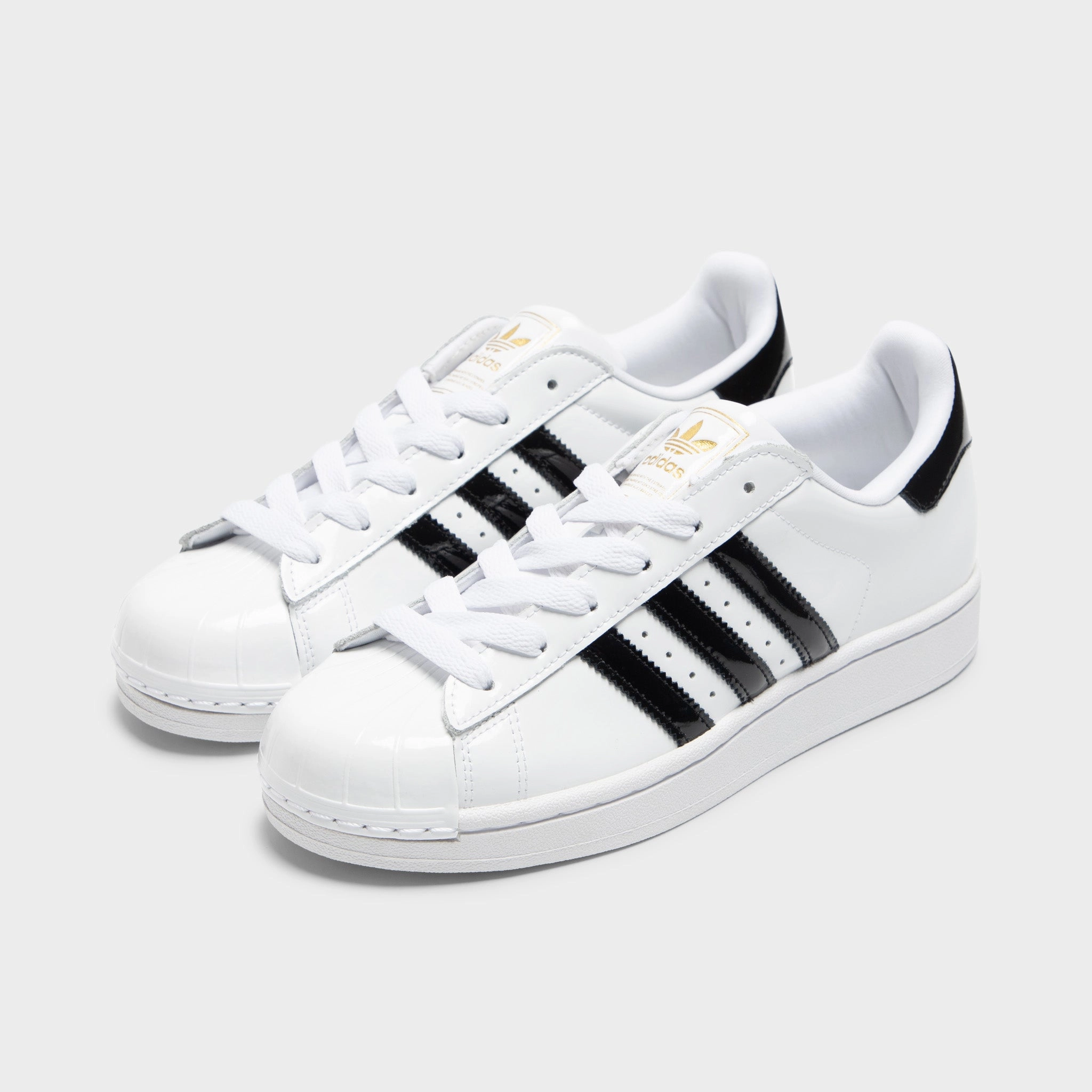 adidas Women's Superstar II White / Core Black - Gold Metallic Gentle Support