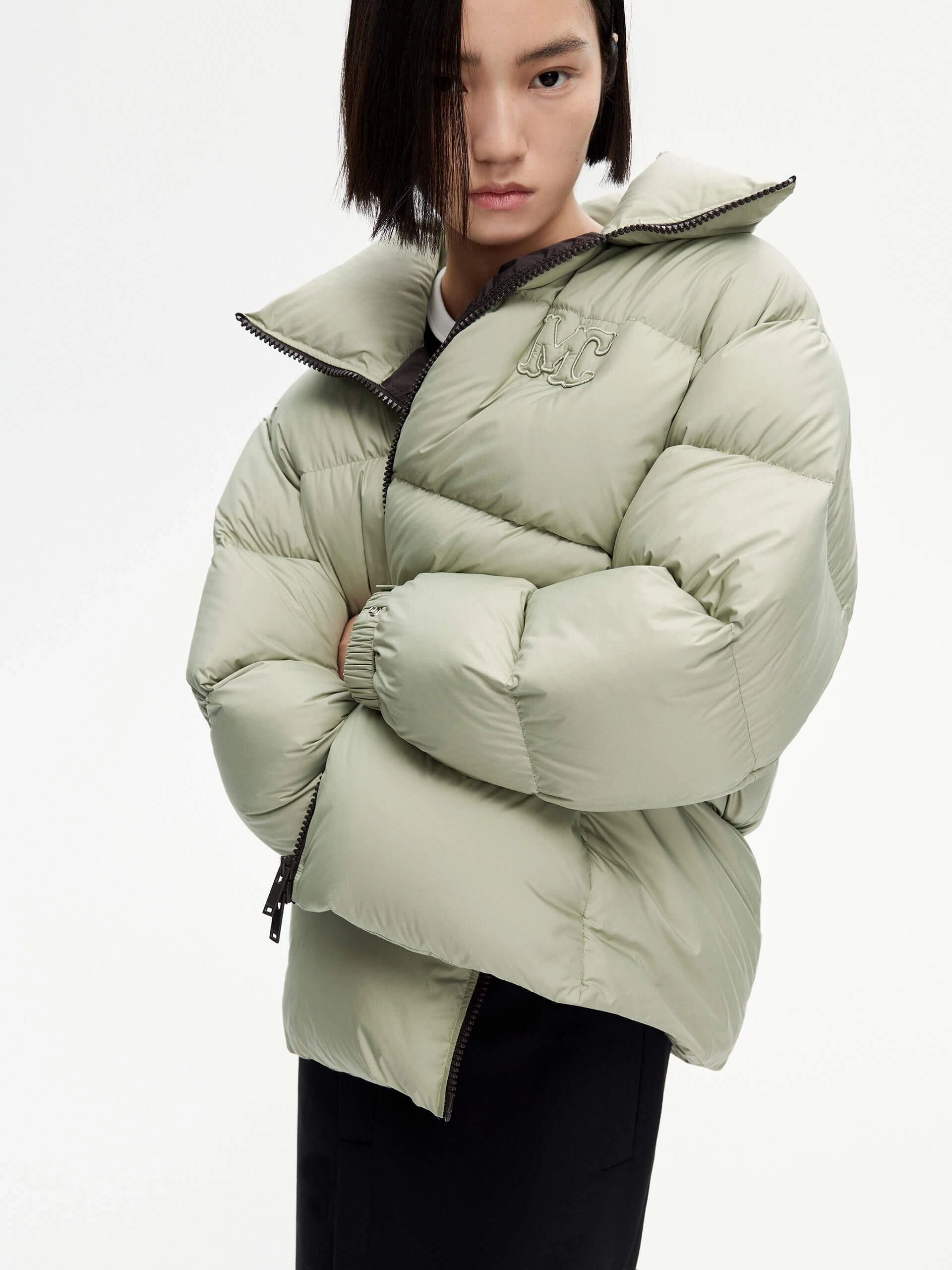 Quilted Shell Down Jacket ScratchResistant Zippers