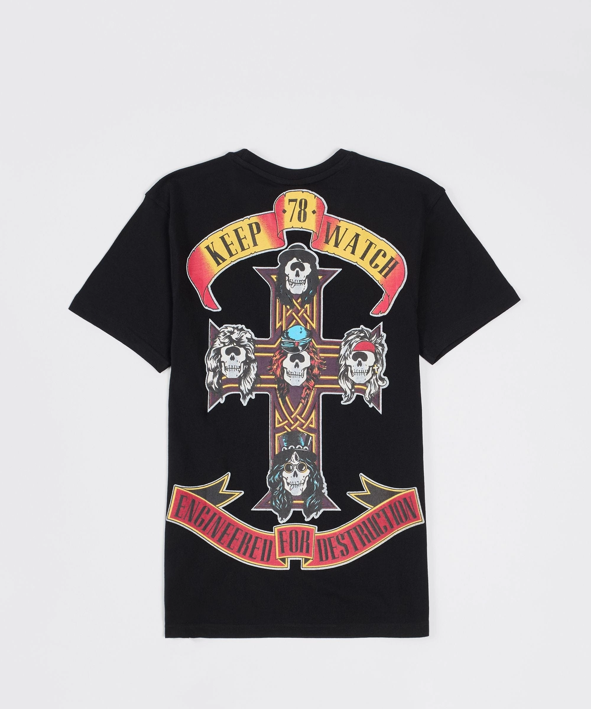 Eco Conscious Packaging Durable Fiber Blend Mishka Destruction Short Sleeve Tee - Black