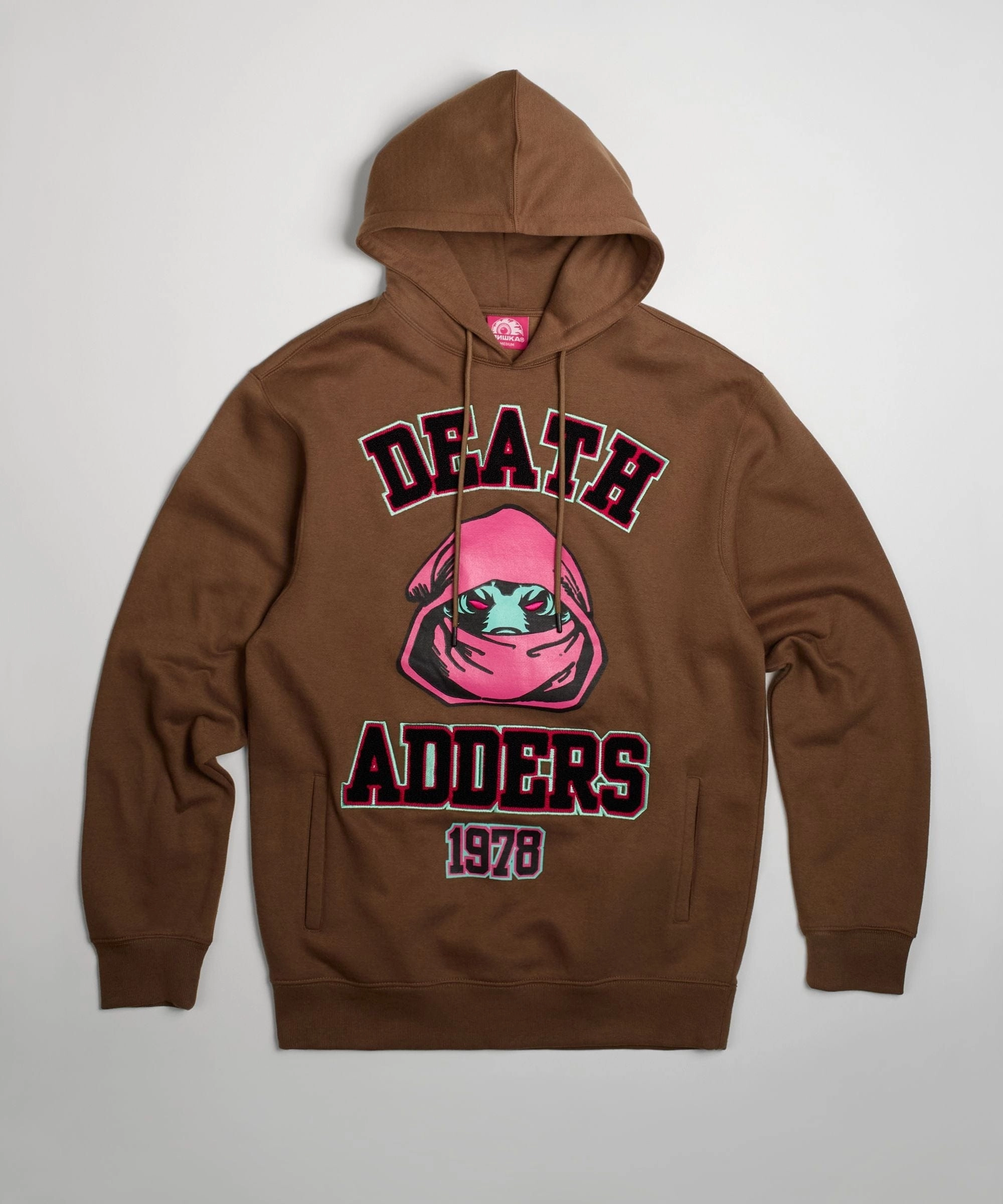 Mishka Death Adders 1978 Hoodie - Brown Breathable3DKnit Reinforced Shoulder