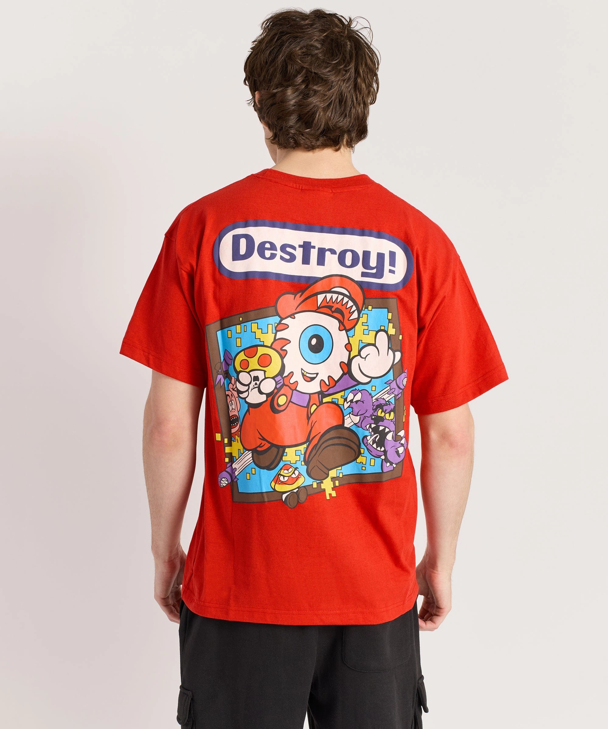 Mishka Destroy Short Sleeve Tee - Red DoubleLayered