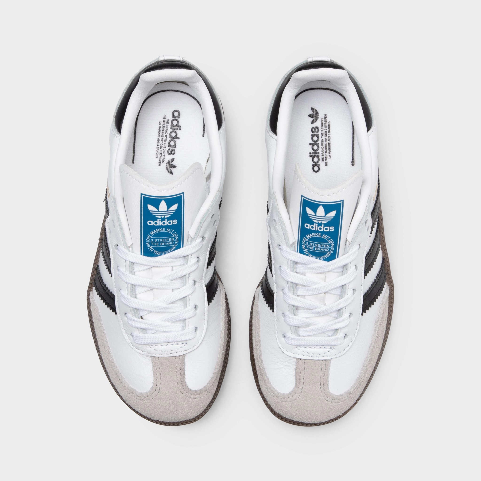 Weather Resistant Finish adidas Originals Children's Samba OG Cloud White / Core Black - Gum