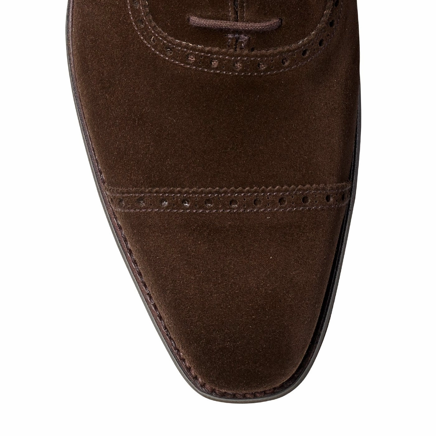 Stylish Oxfords Long Day Westbourne Dark Brown Calf Suede