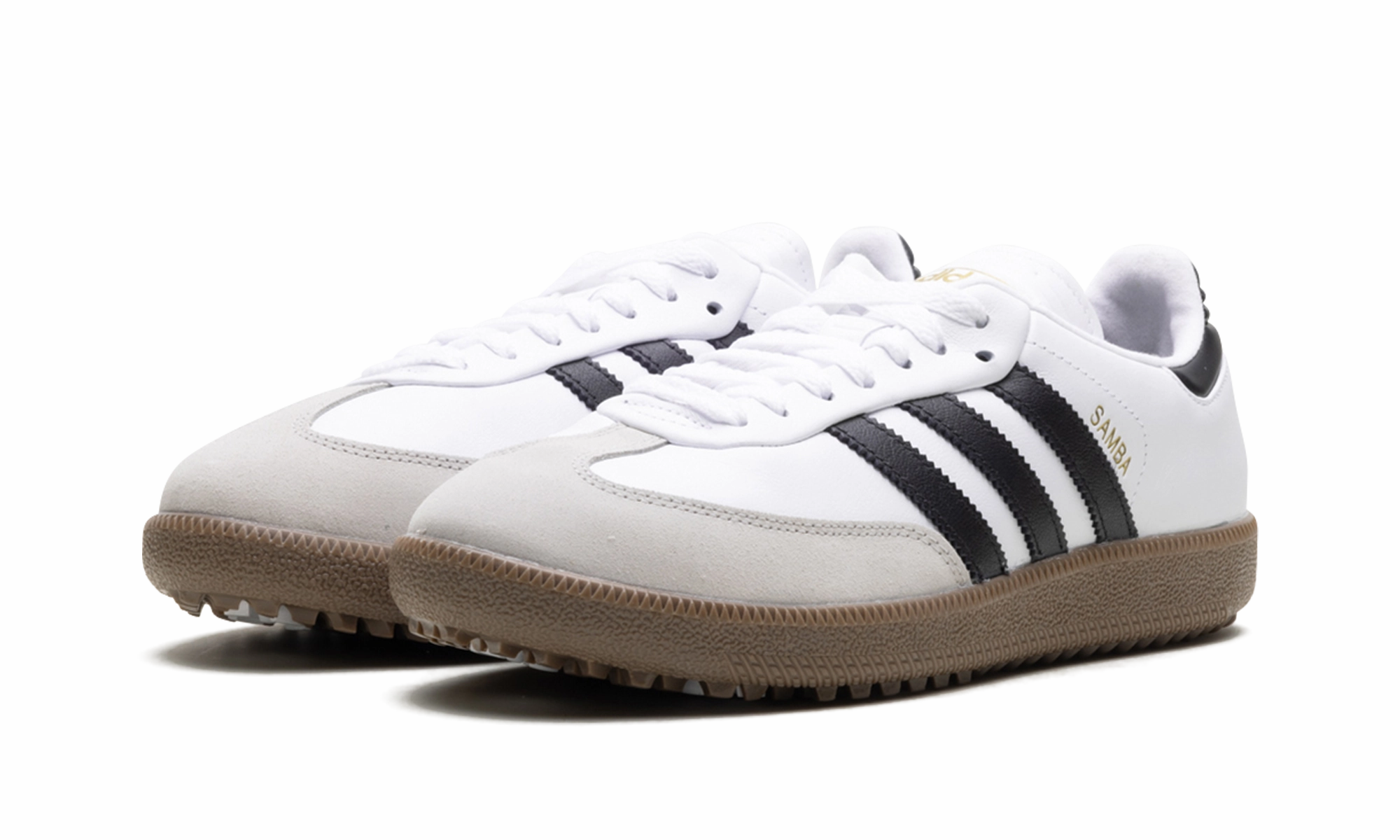 Samba Spikeless Golf "White Black Gum" Stable Motion