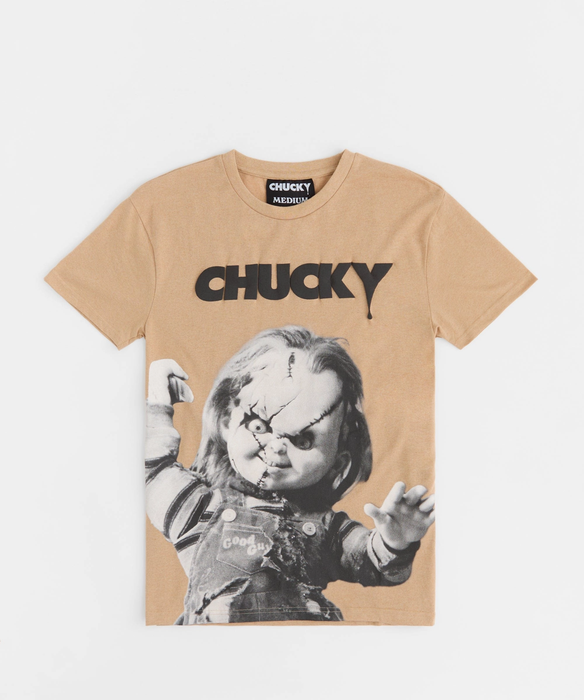 Breathable Design Chucky Short Sleeve Tee - Khaki