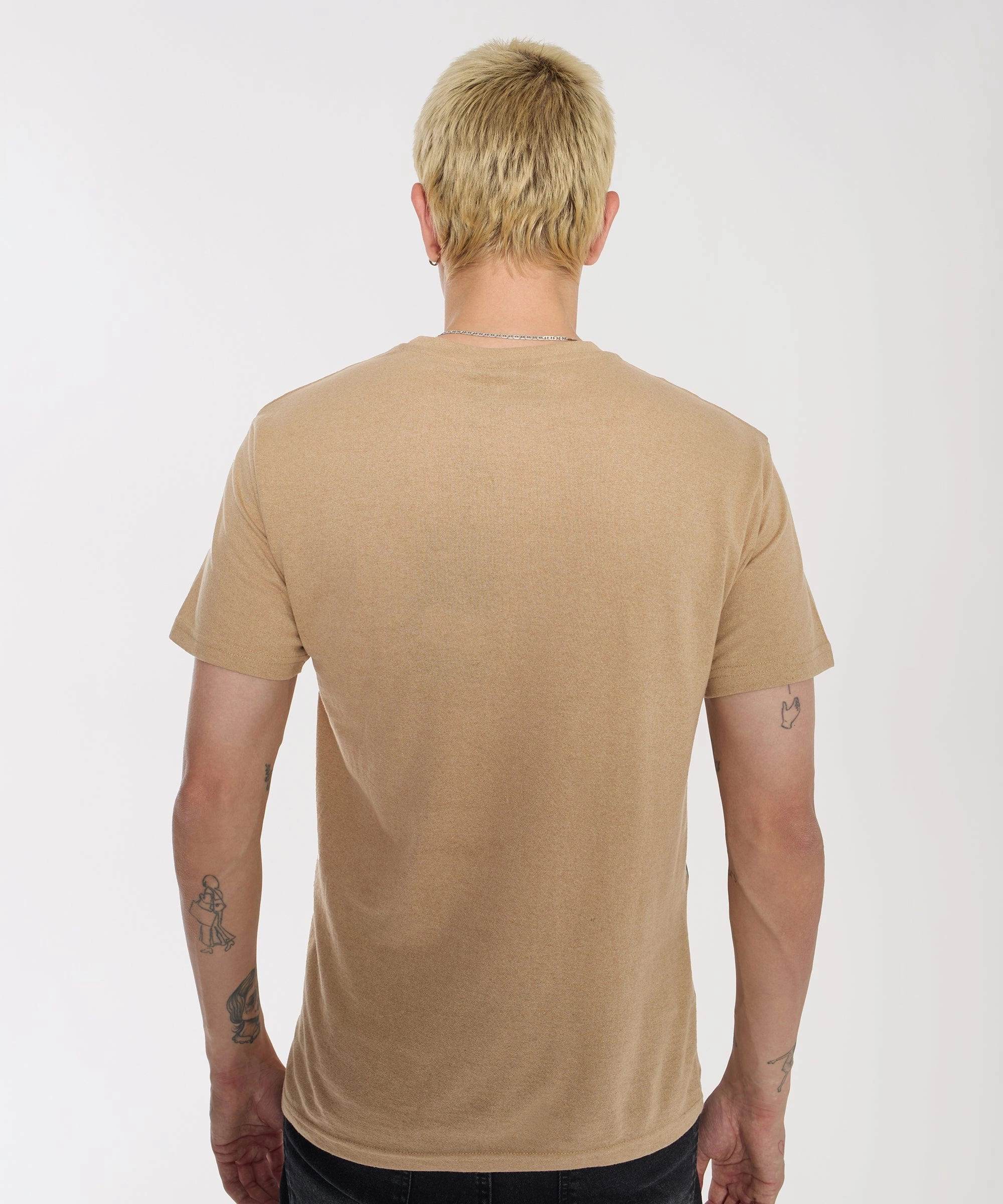 Chucky Short Sleeve Tee - Khaki Compact Stitching