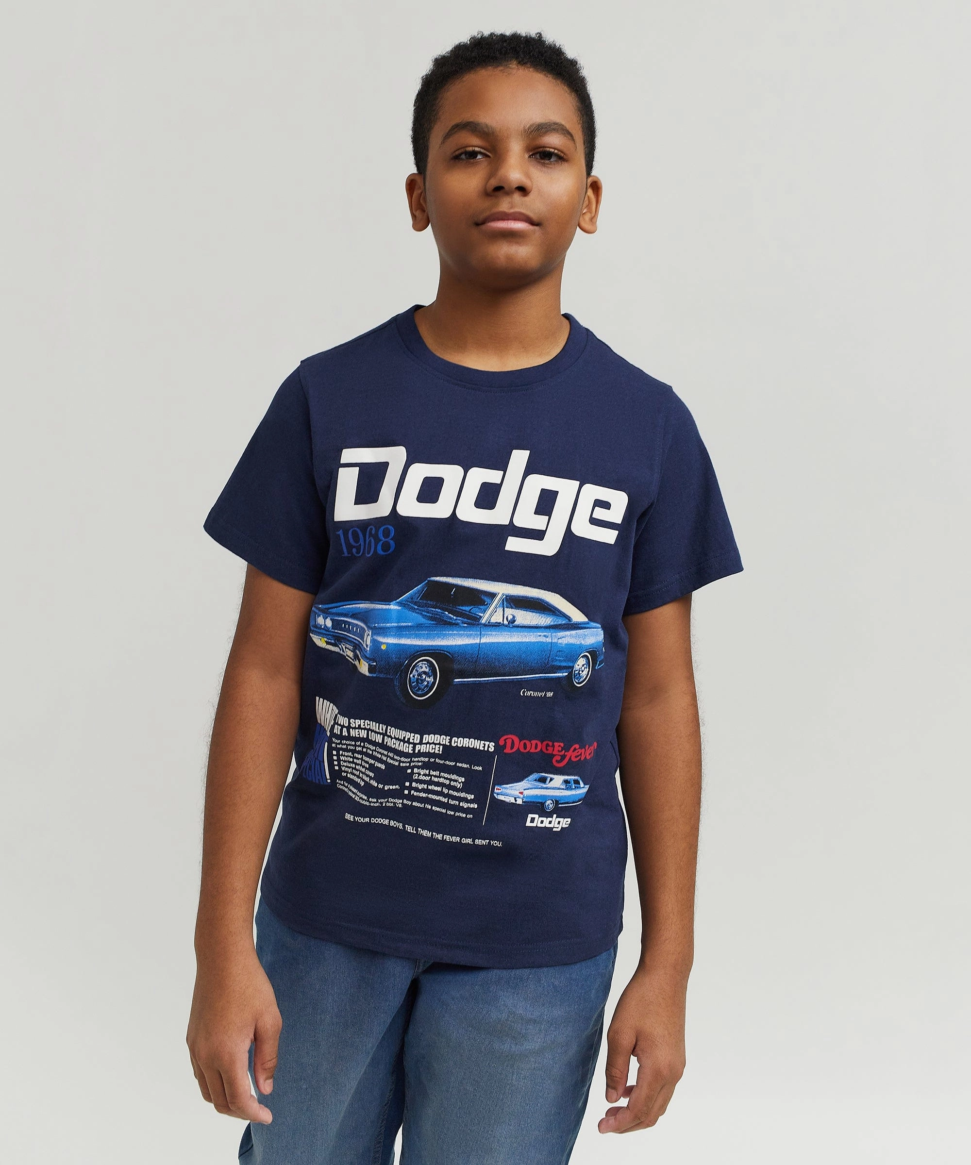 Kids Dodge Special Tee - Dark Blue AntiSnagYarnProcessing