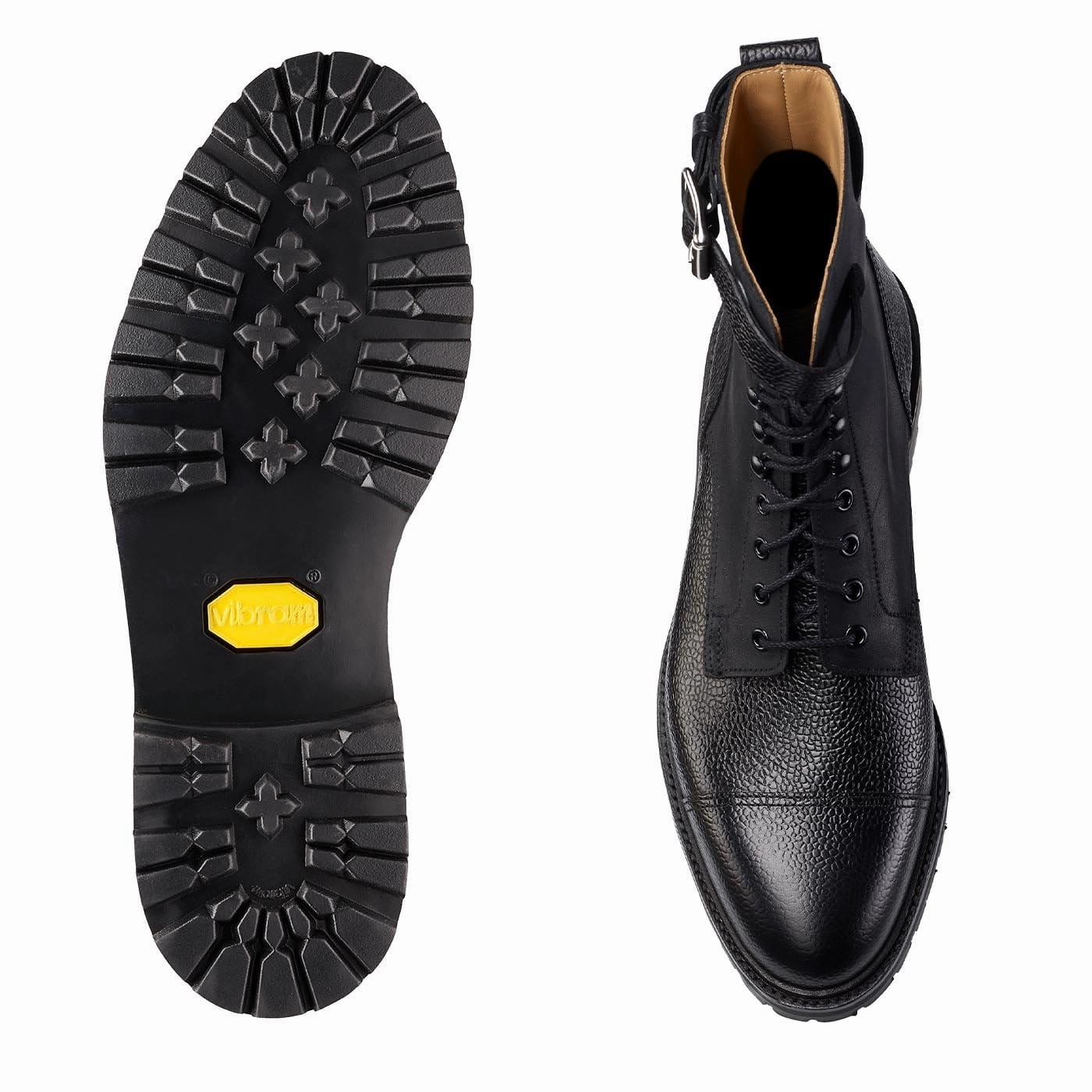 Urban Hiker Aldershot Black Scotch Grain & Black Rough-Out Suede