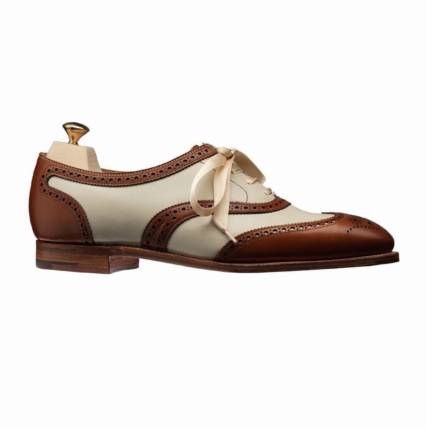 Alice Tan & Ivory Burnished Calf Office Casual Leather Shoes