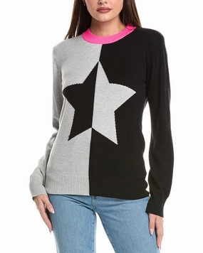 Simple Warmth Softened Edges WISPR Split Star Silk-Blend Sweater