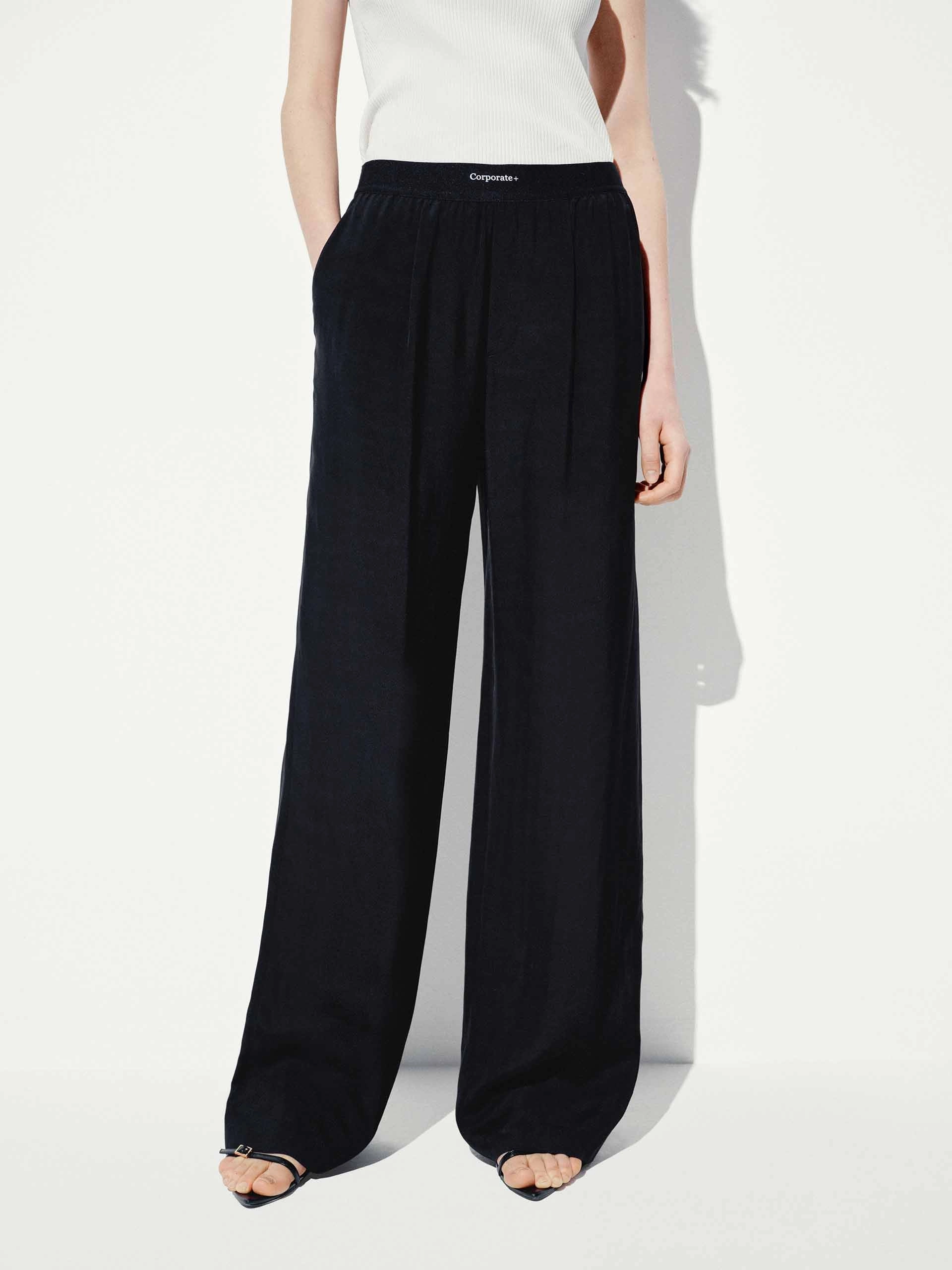 Lightweight Flex Side Pockets Straight Trousers