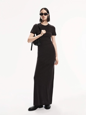Collared Flow Ready Stretchy Long Line Dress
