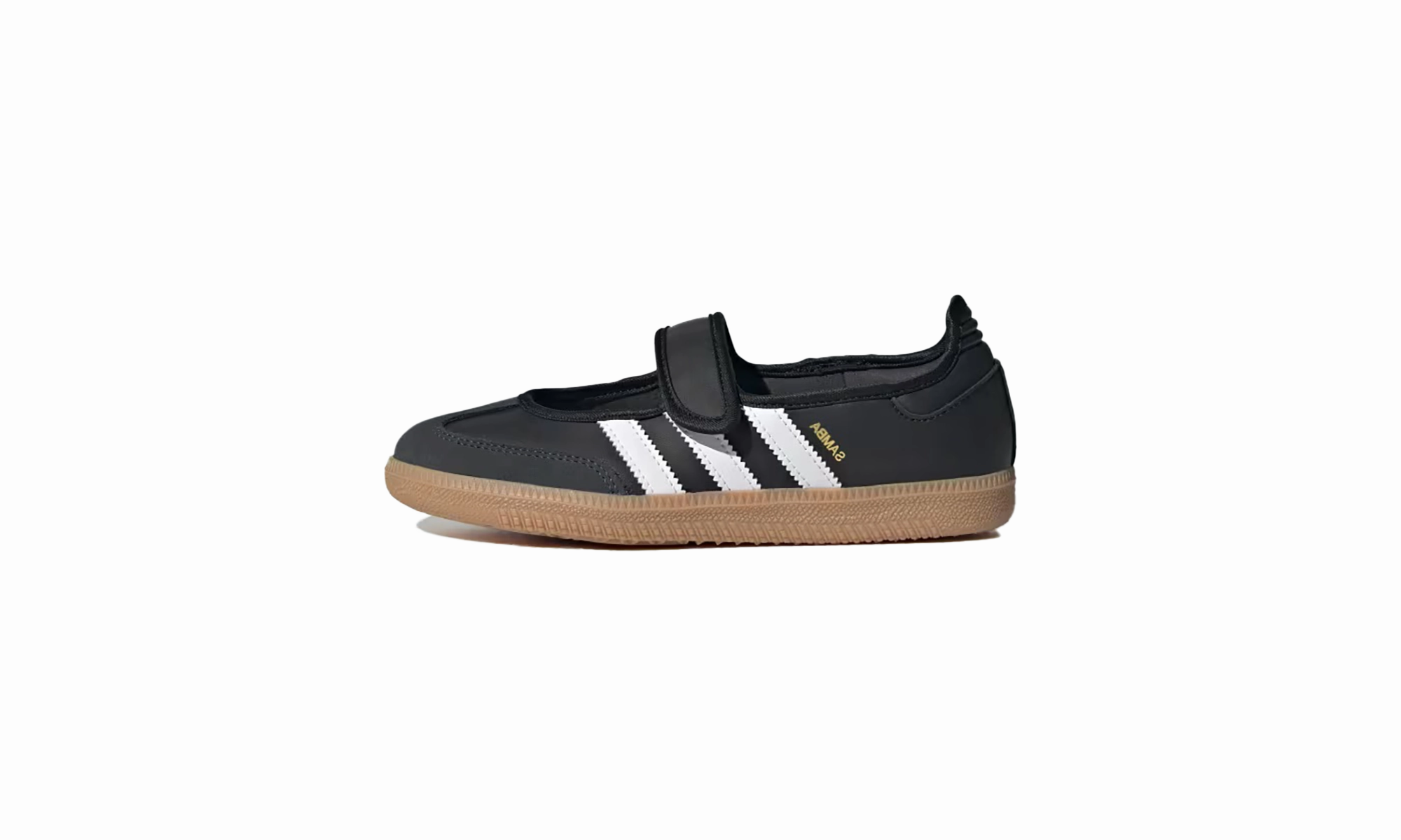 Samba Jane GS "Black / Gum" Stretch Laces