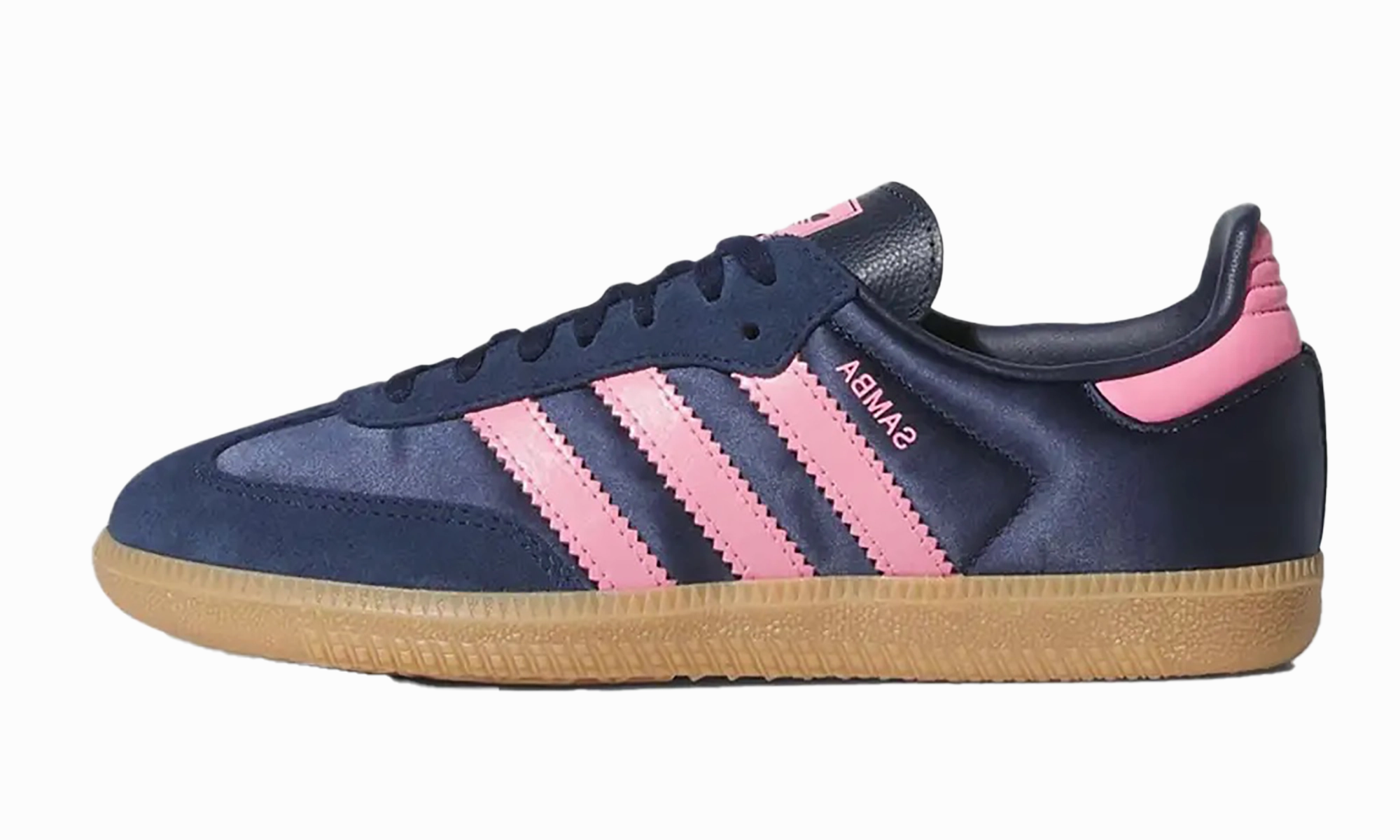 Comfortable to walk Samba WMNS "Night Indigo Mauve Satin"