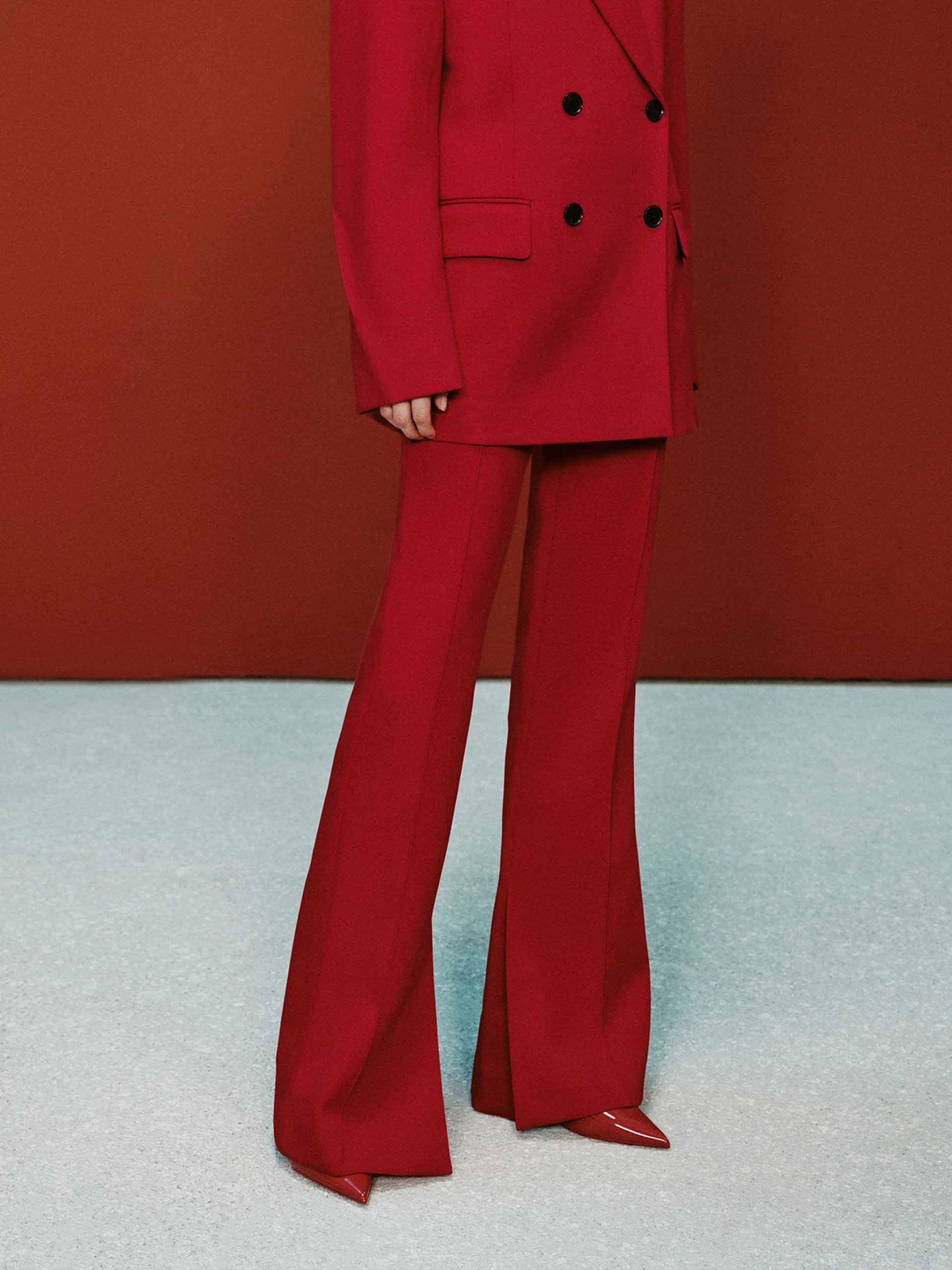 HypoallergenicFabric Side Slit Flares Pants
