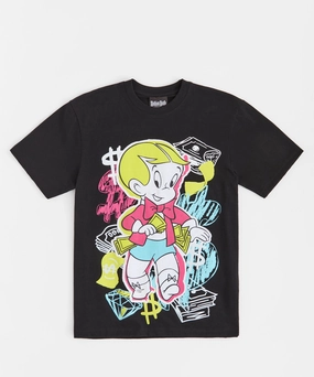 QuickReleaseFastenings Richie Rich Money Short Sleeve Tee - Black