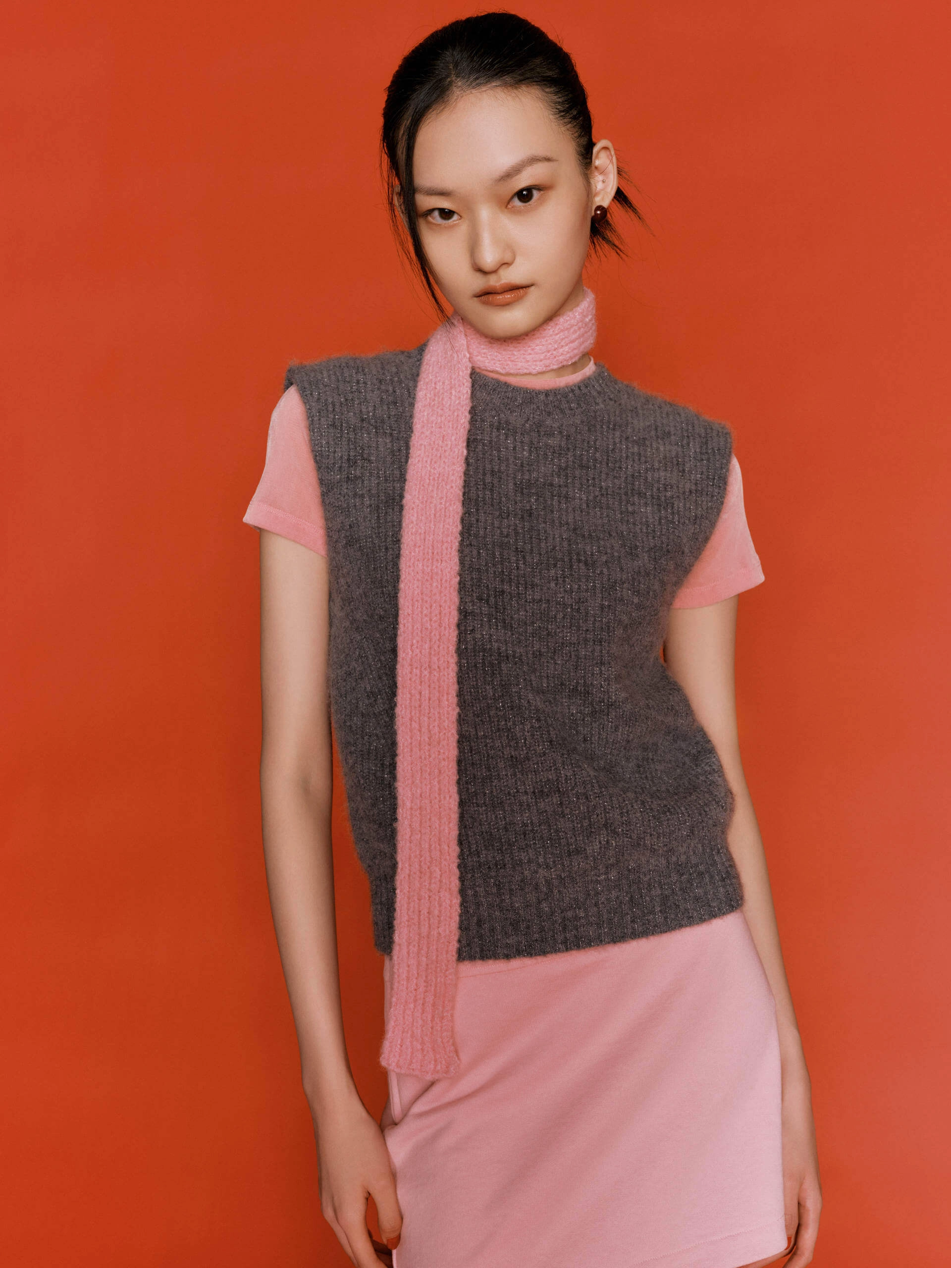 Alpaca Blend Knitted Top Formal Wear