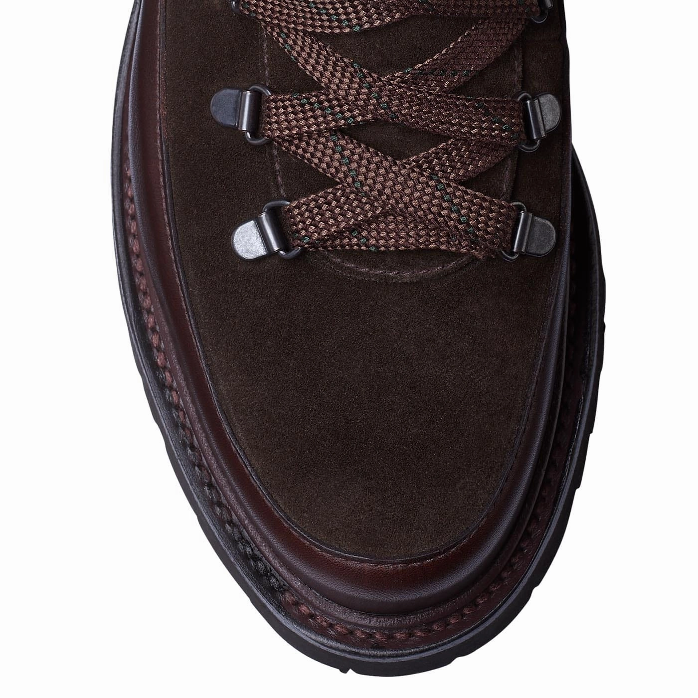 Annie Dark Brown Wax Calf & Earth Green Suede Rugged Built All Day Worker