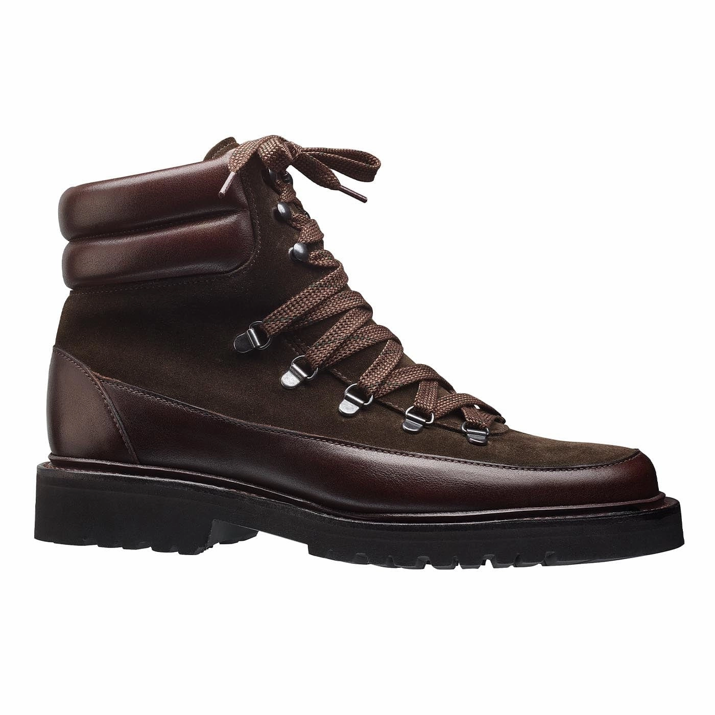 Annie Dark Brown Wax Calf & Earth Green Suede Protective Finish Rough Terrain Anti   Static