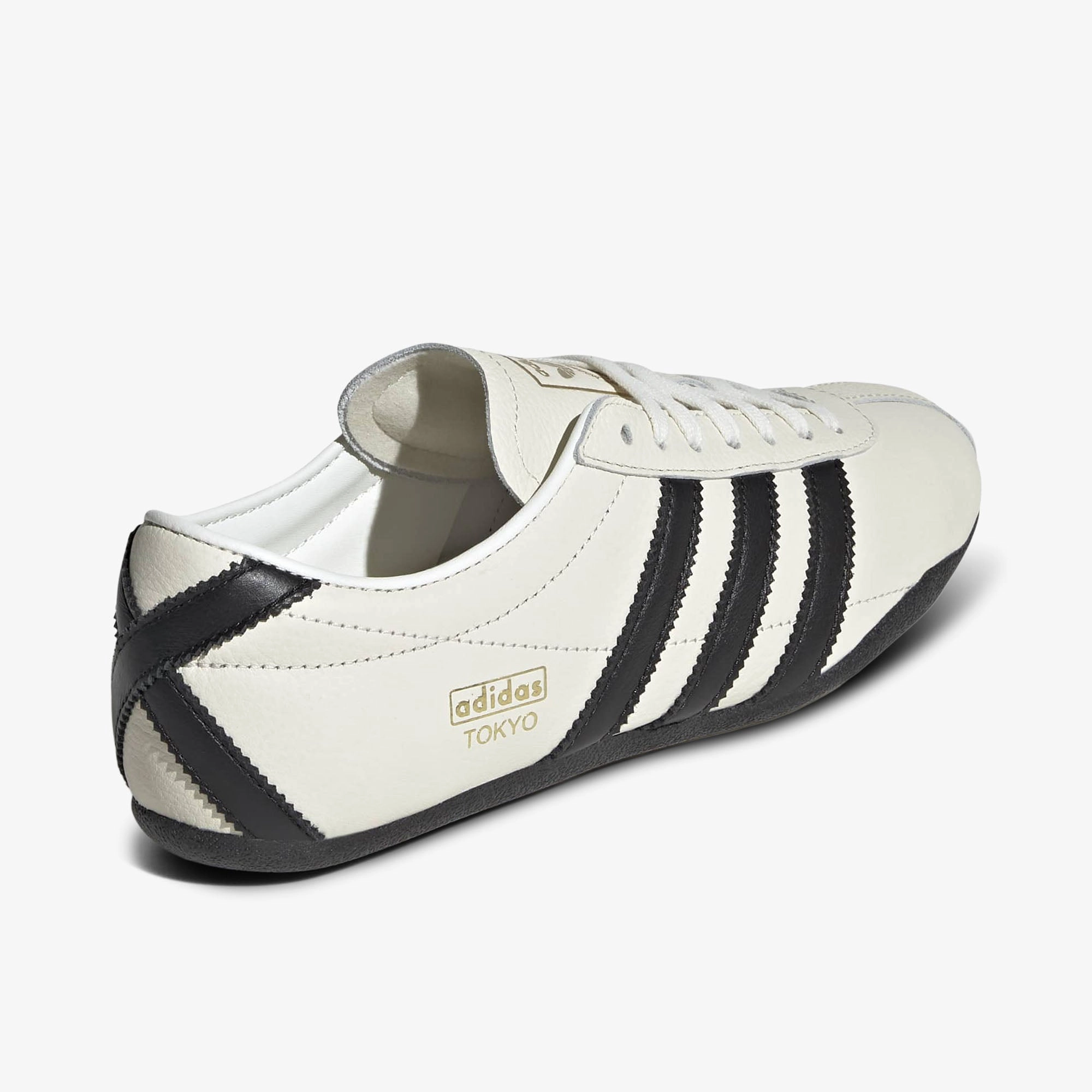 adidas Originals Women's Tokyo Off White / Core Black - Gold Elastic Material Microfiber Accent Details