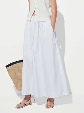 Seamless Comfort Side Zipper Cotton Skirt