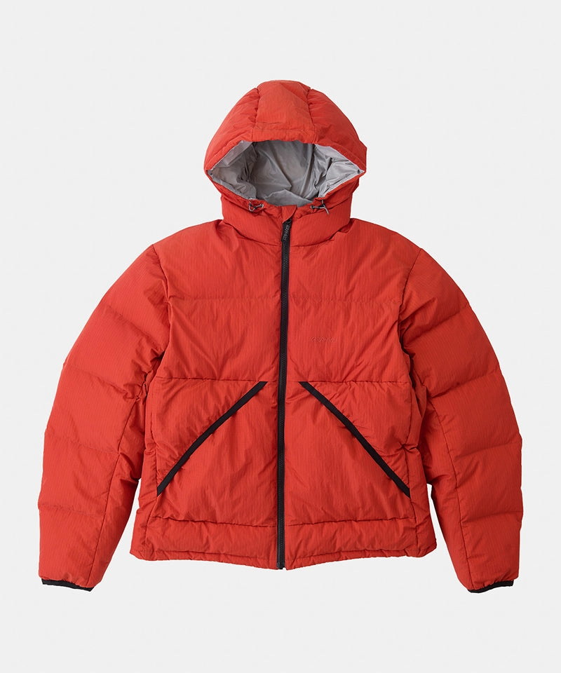 Down Puffer Hooded Jacket Micro Perforated Panels
