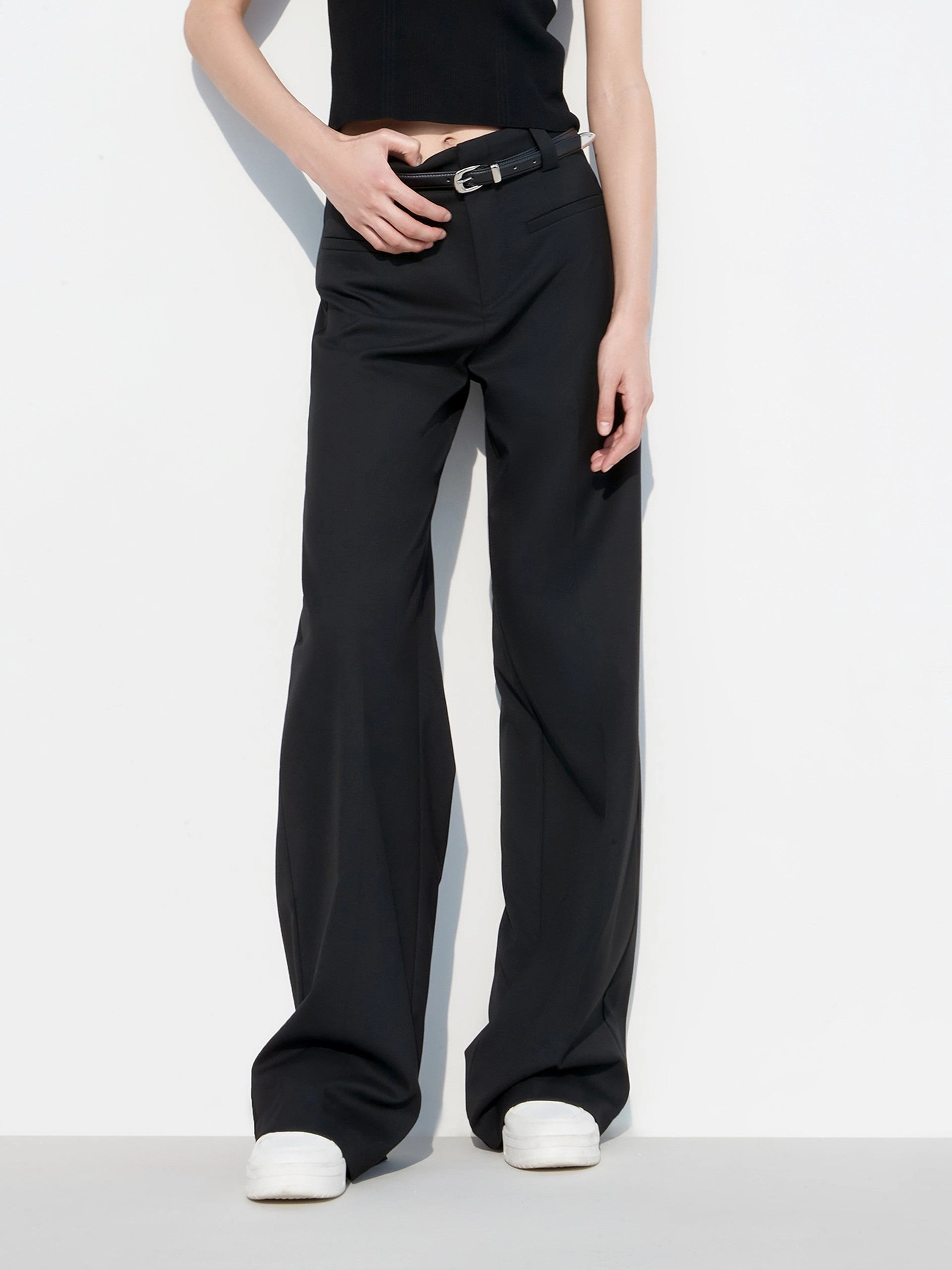 Relaxed Wearable No Sagging Patch pockets Straight Pants