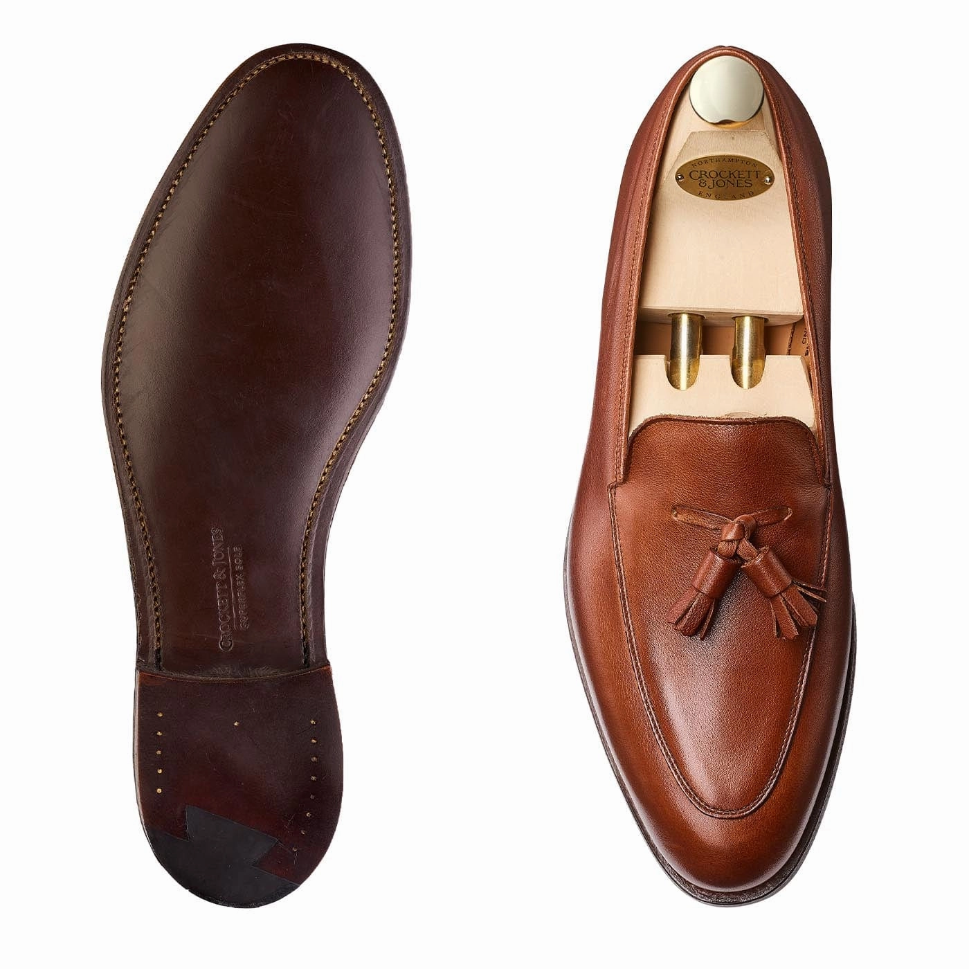 Comfortable Leather Design Walk Power Antibes Chestnut Milled Calf