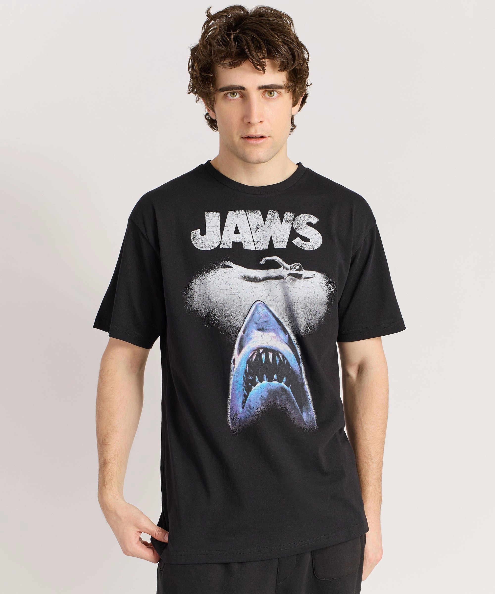 Jaws Short Sleeve Tee - Black Non Irritating Seam Finish