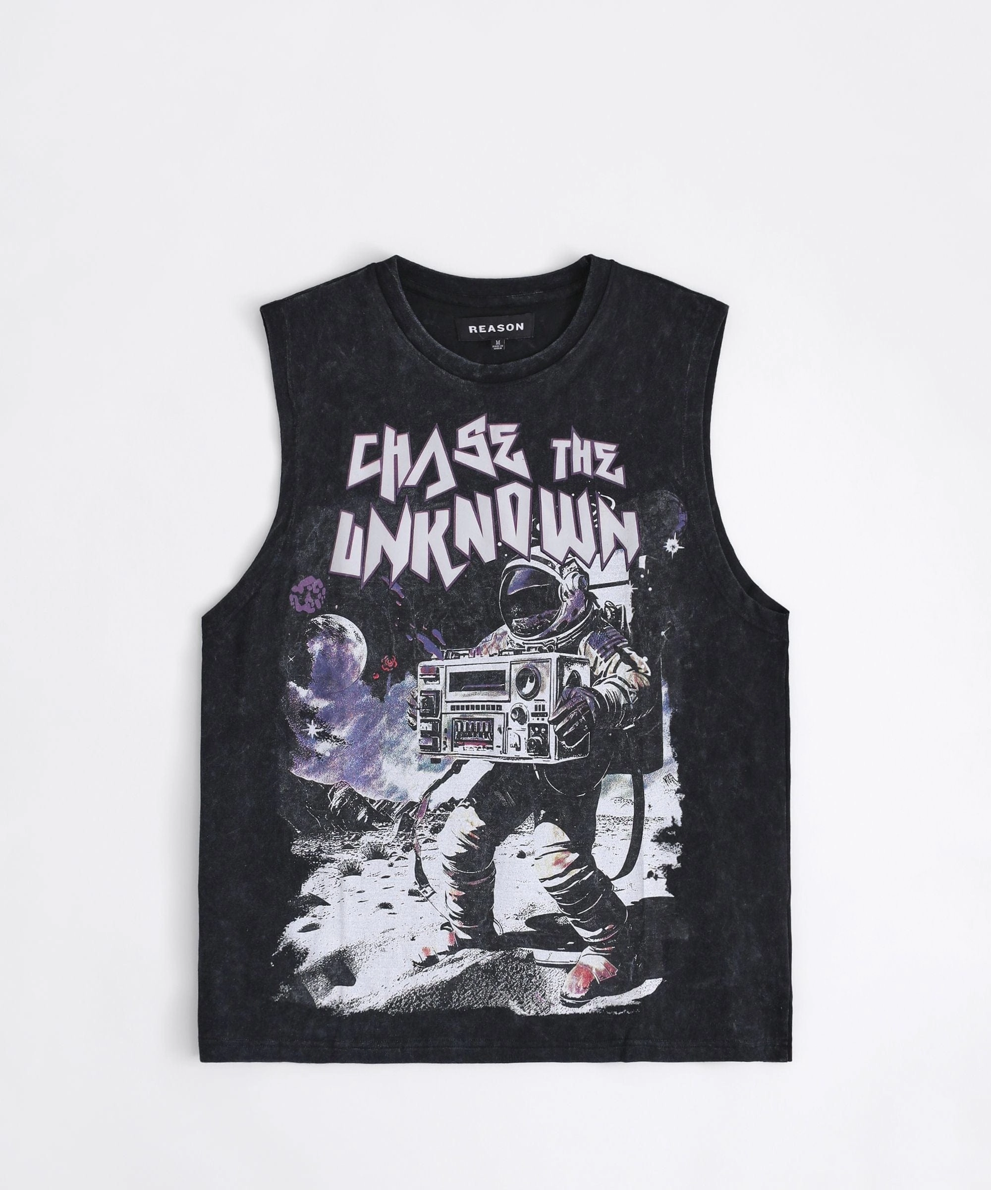 Chase The Unknown Muscle Tee - Black Stain Resistant Treatment