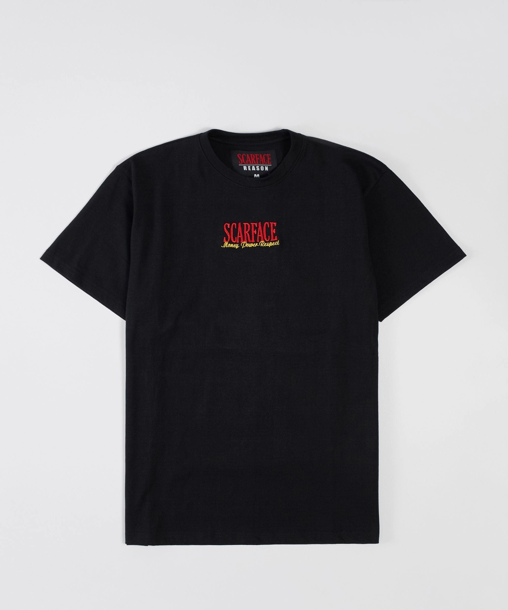Scarface Power Embroidered Short Sleeve Tee Fleece Pullover