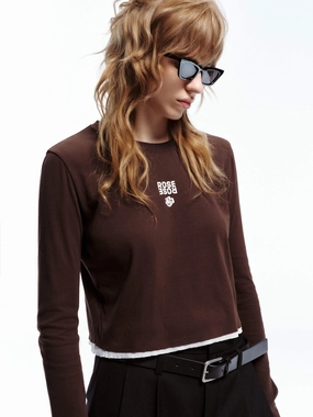 Outdoor Fashion Fashion-Ready Long Sleeve Contrast Top